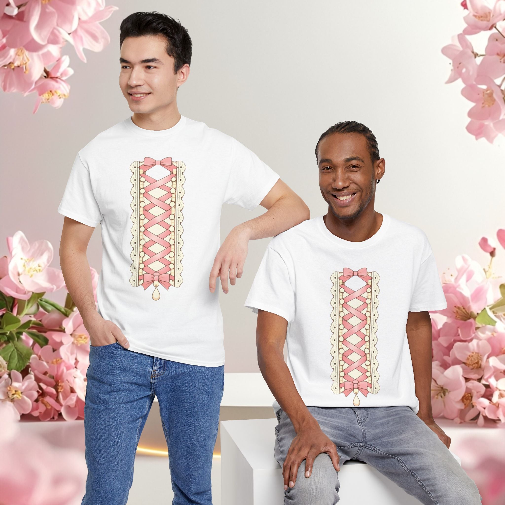 Pink Corset Ribbon T-Shirt