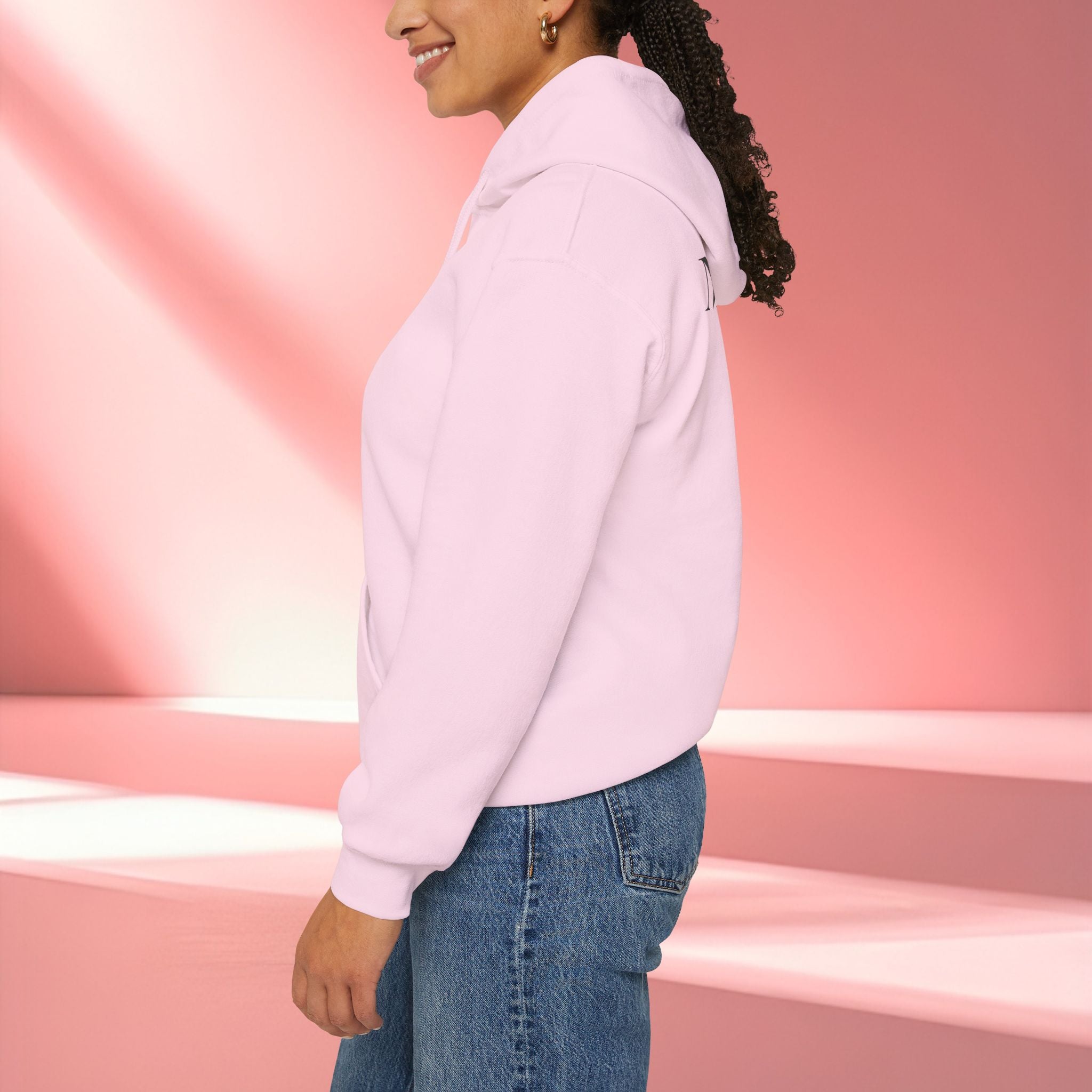 Romantic Delicate Graphic Hoodie — Floral-Inspired Cozy Sweatshirt