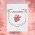Strawberry Whimsy Velveteen Plush Blanket — Gentle, Whimsical Strawberry Design