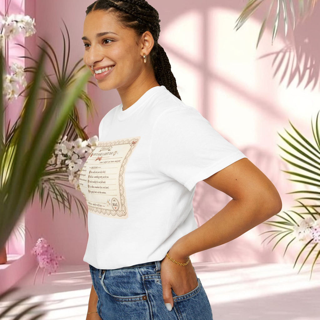 Vintage Tea-Recipe T-Shirt — "How to Make a Soft Day" Aesthetic Tee