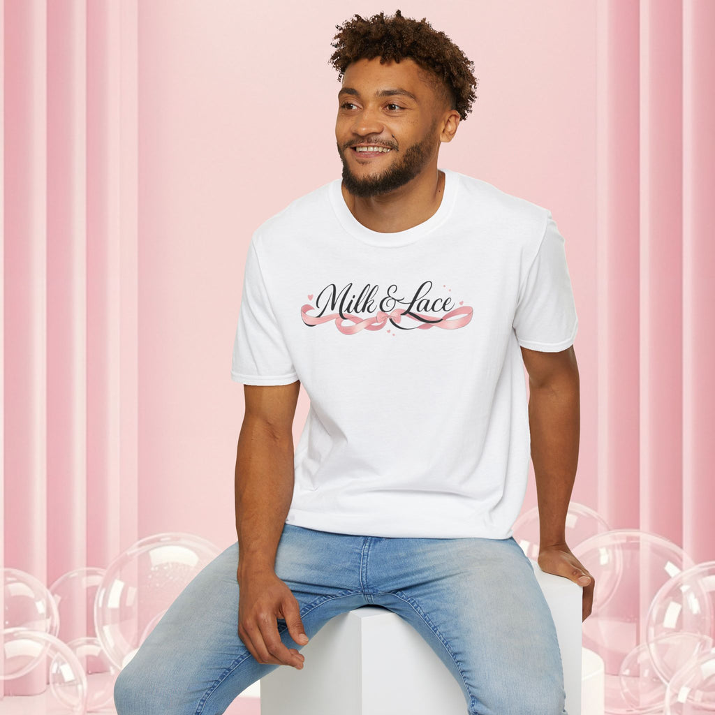 Feminine Script Tee — Gentle Floral Script T-Shirt
