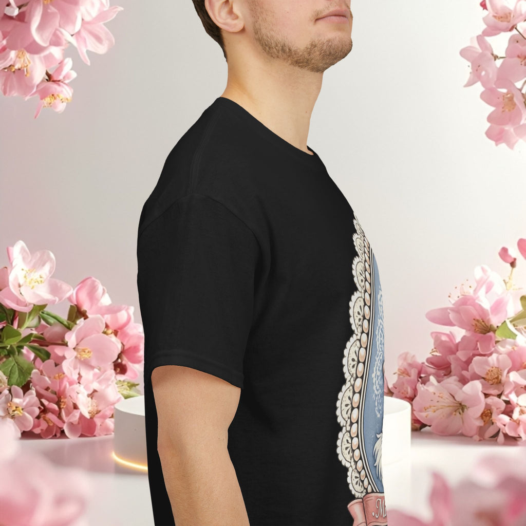 Cute Girly Cat T-Shirt — Soft Pastel Cat Graphic Tee for Cat Lovers