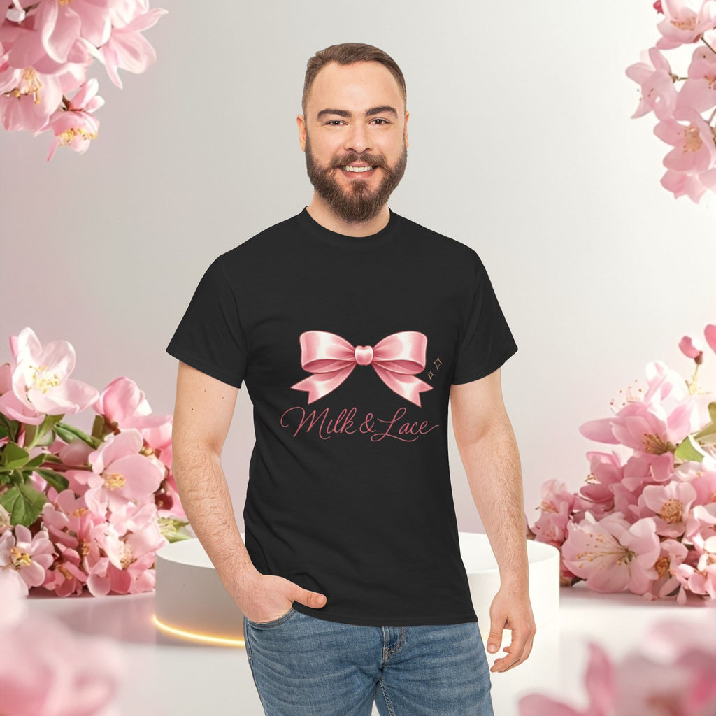 Pink Graphic Tee — Simple Minimalist Design