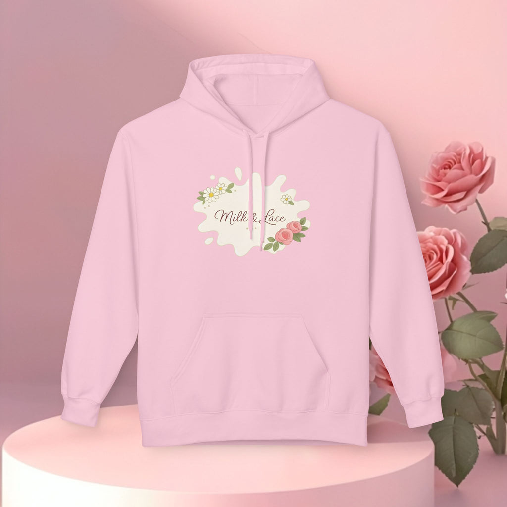 Cozy Floral Fleece Hoodie — Soft, Floral Comfort