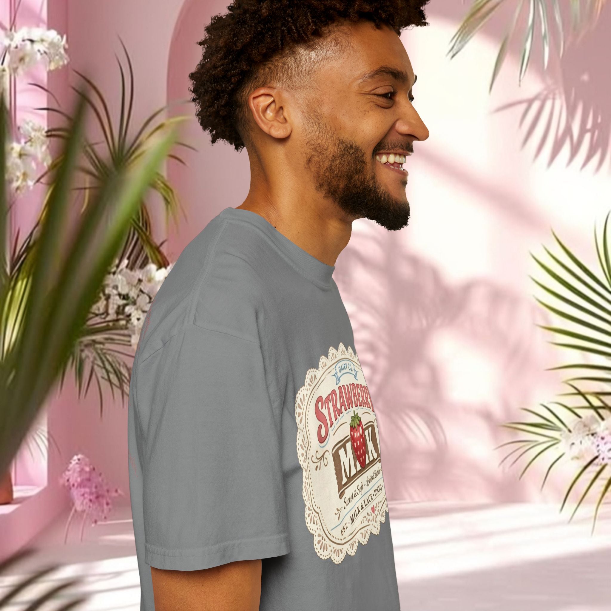 Strawberry Milk Vintage Label T-Shirt