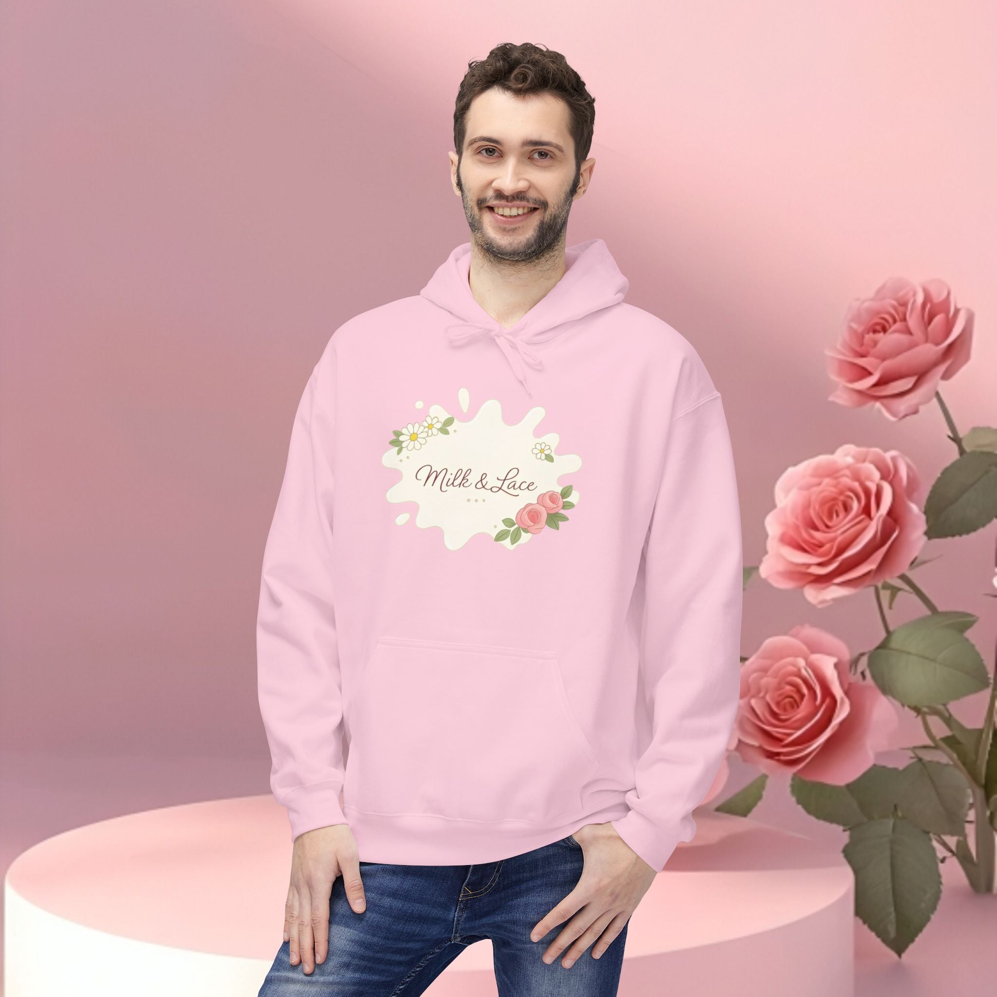 Cozy Floral Fleece Hoodie — Soft, Floral Comfort