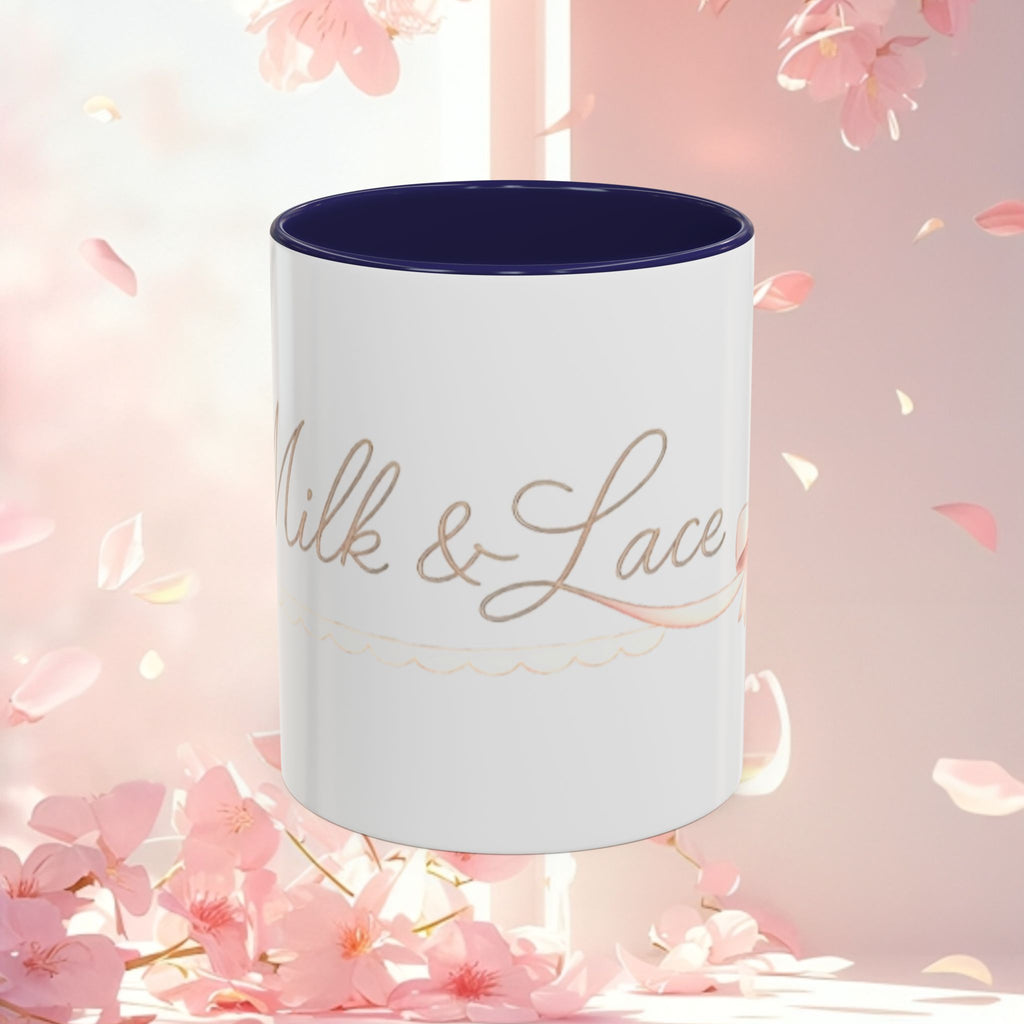 Charming Feminine Accent Coffee Mug — Soft, Elegant 11/15 oz