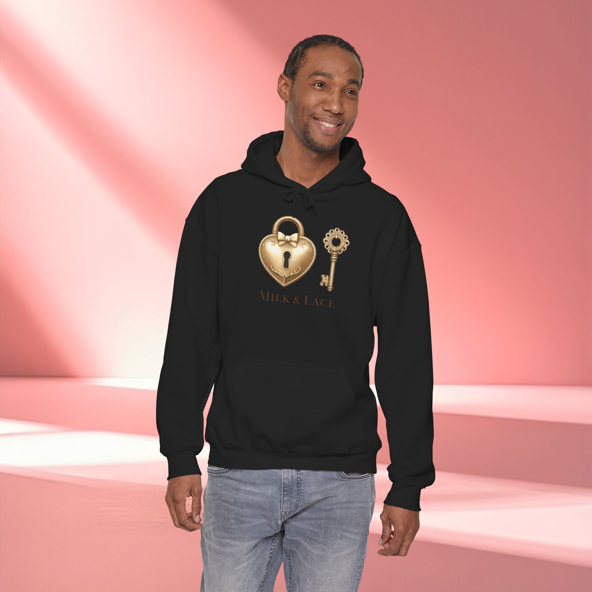 Gold Romantic Graphic Hoodie