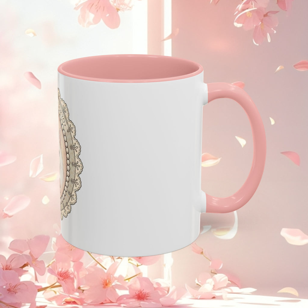 Vintage Charming Cat Accent Coffee Mug — Retro Cat Lover Gift (11/15 oz)