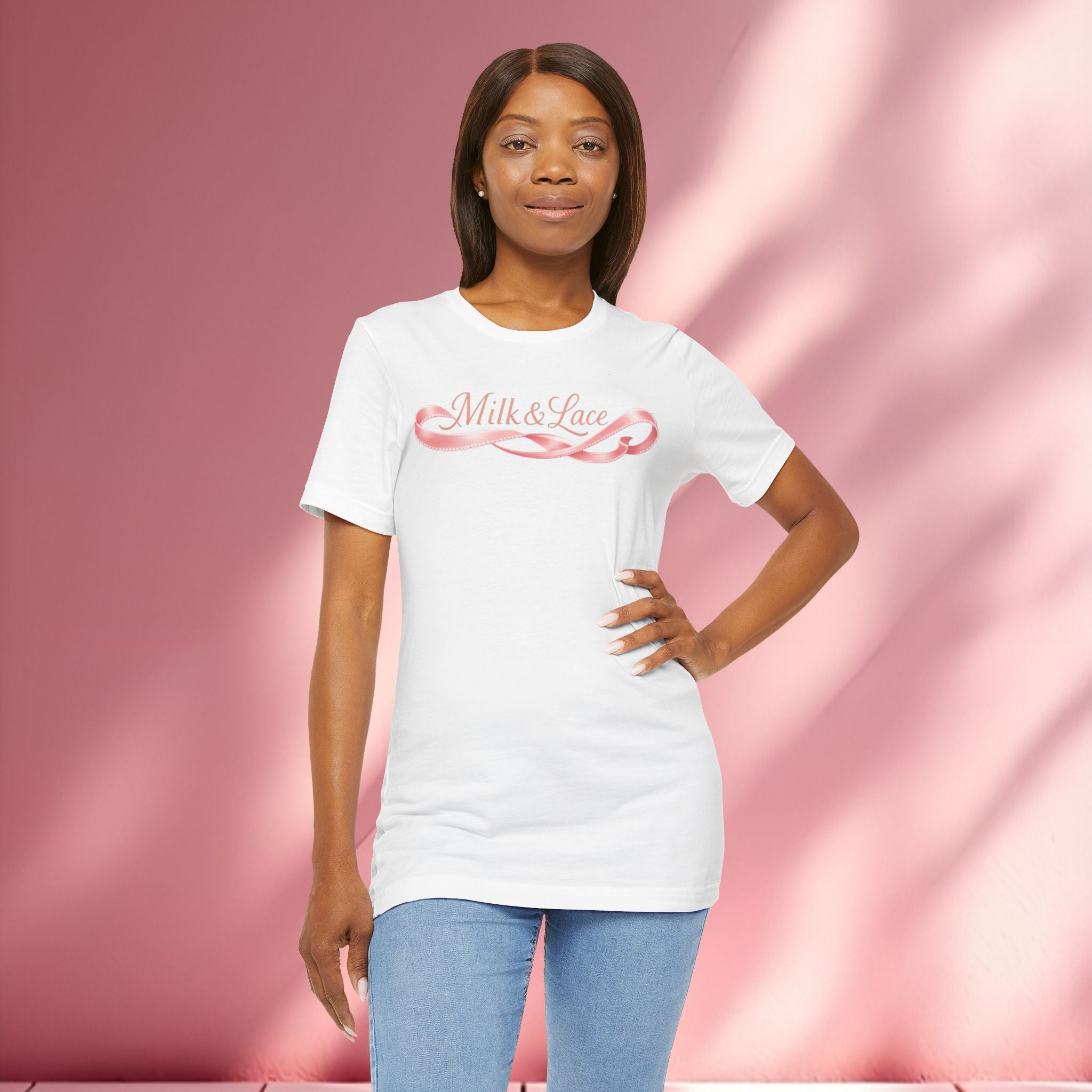 Casual Pink Graphic T-Shirt — Women's Casual Pink Tee