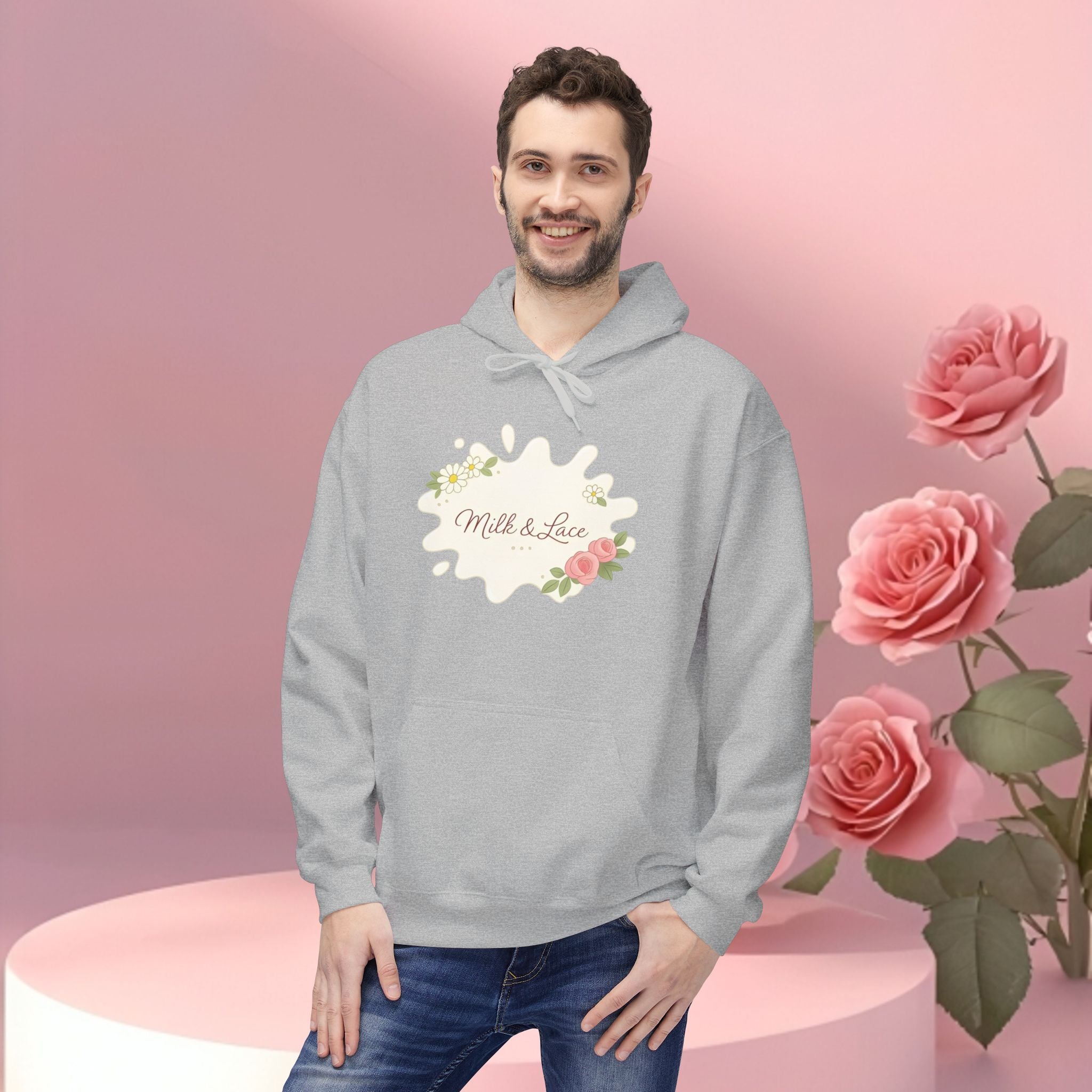 Cozy Floral Fleece Hoodie — Soft, Floral Comfort