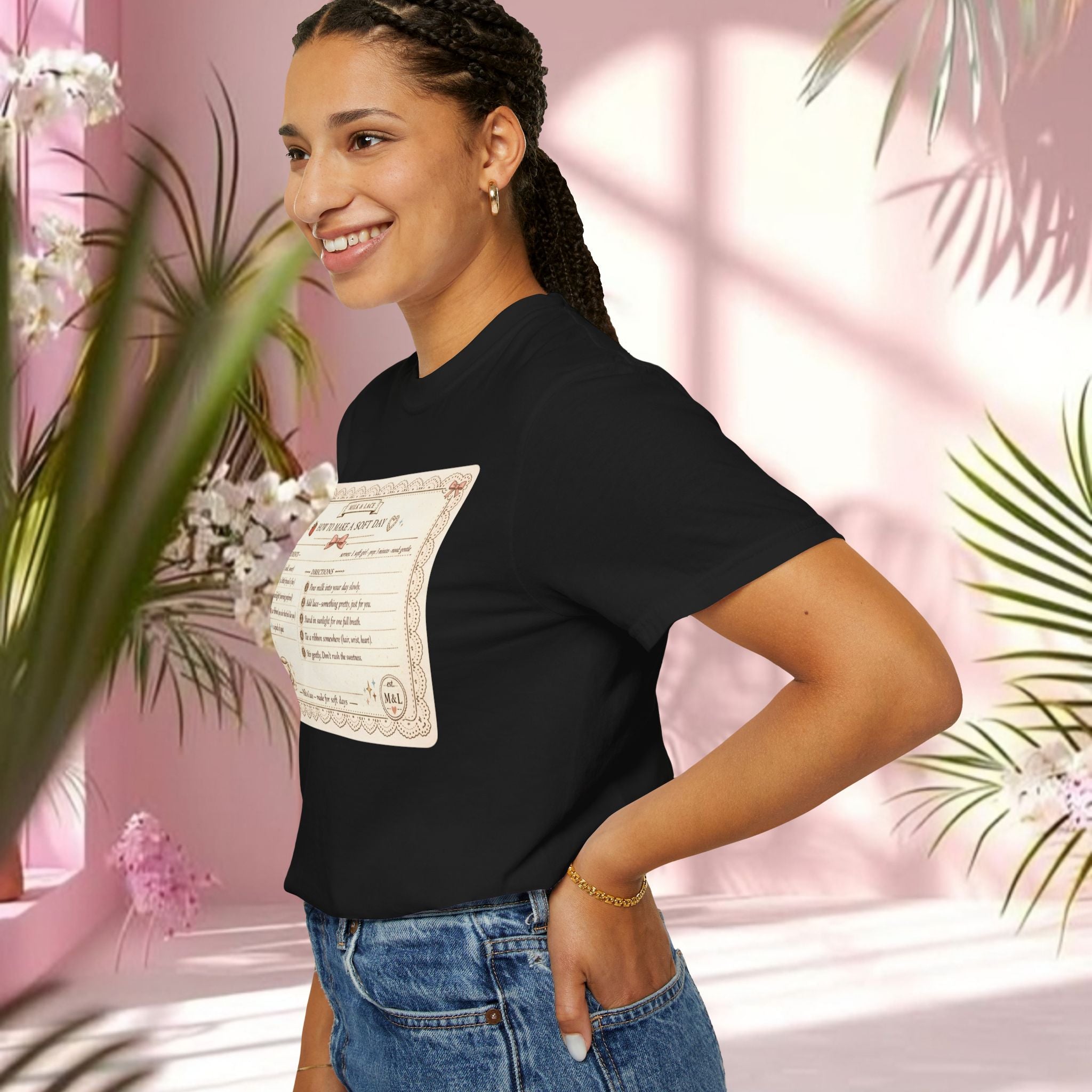 Vintage Tea-Recipe T-Shirt — "How to Make a Soft Day" Aesthetic Tee