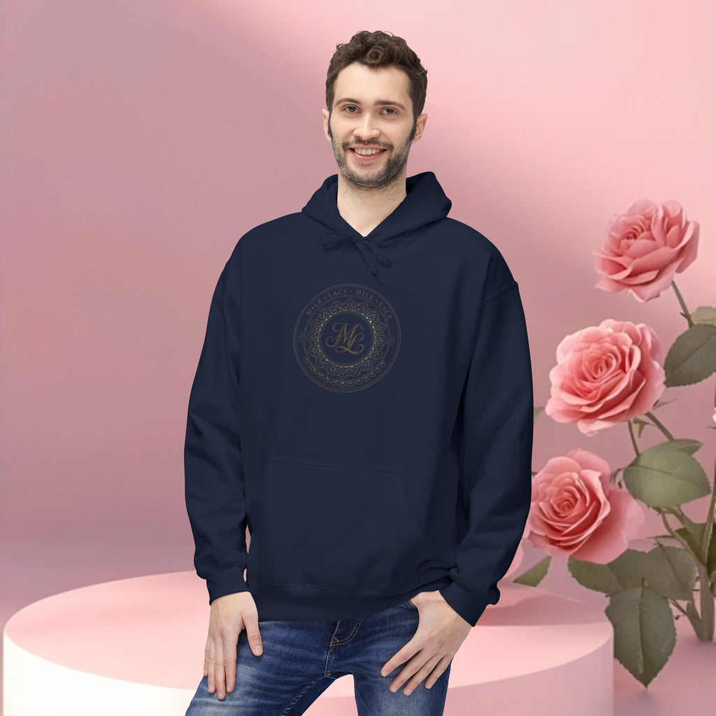 Minimalist Floral Typographic Hoodie — Floral Text Design