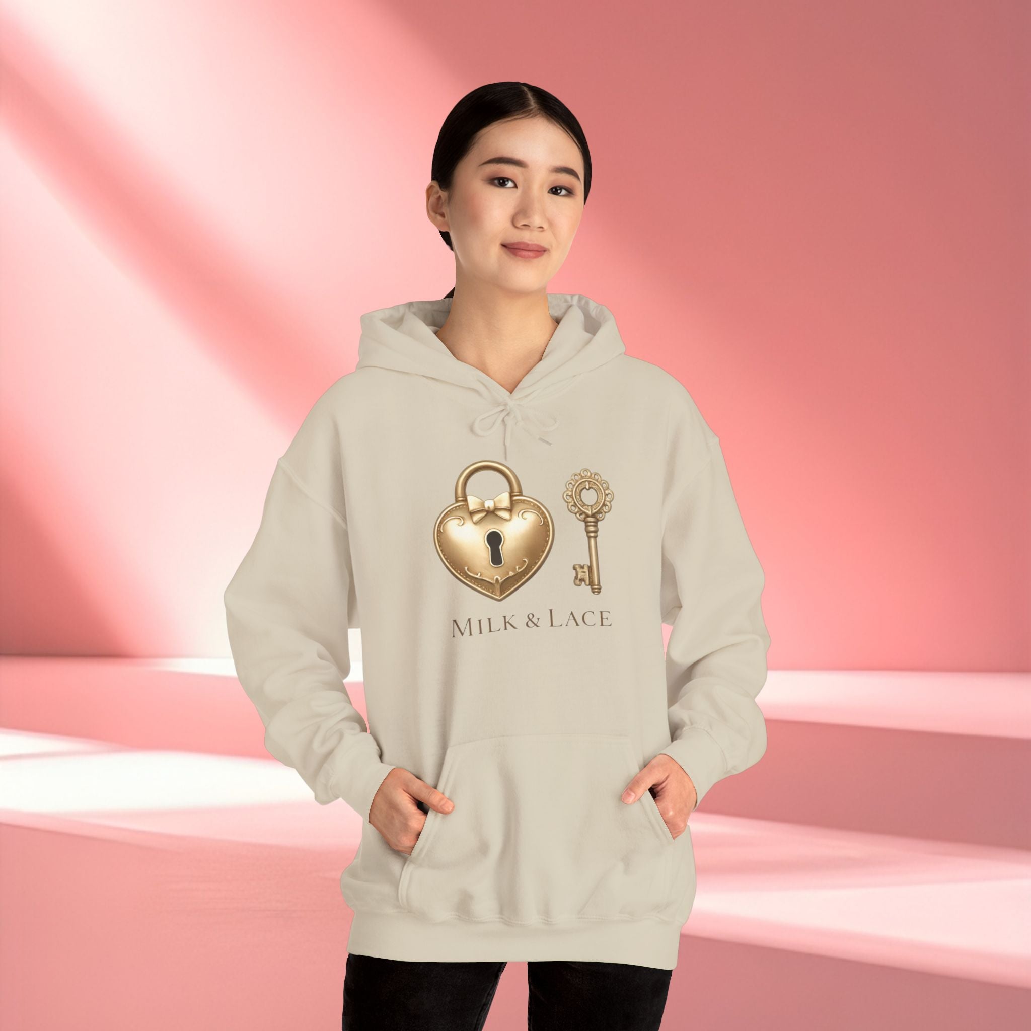 Gold Romantic Graphic Hoodie