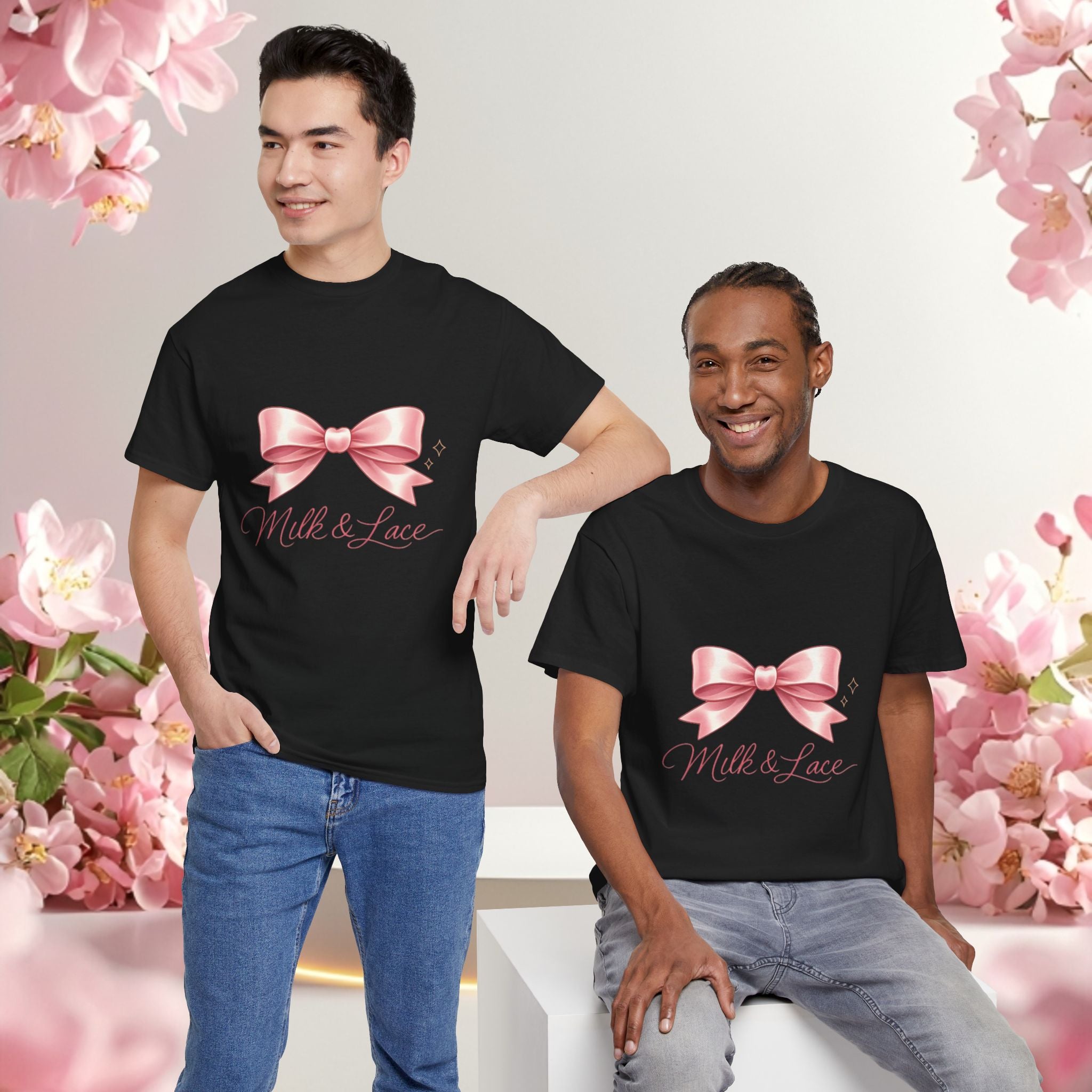 Pink Graphic Tee — Simple Minimalist Design