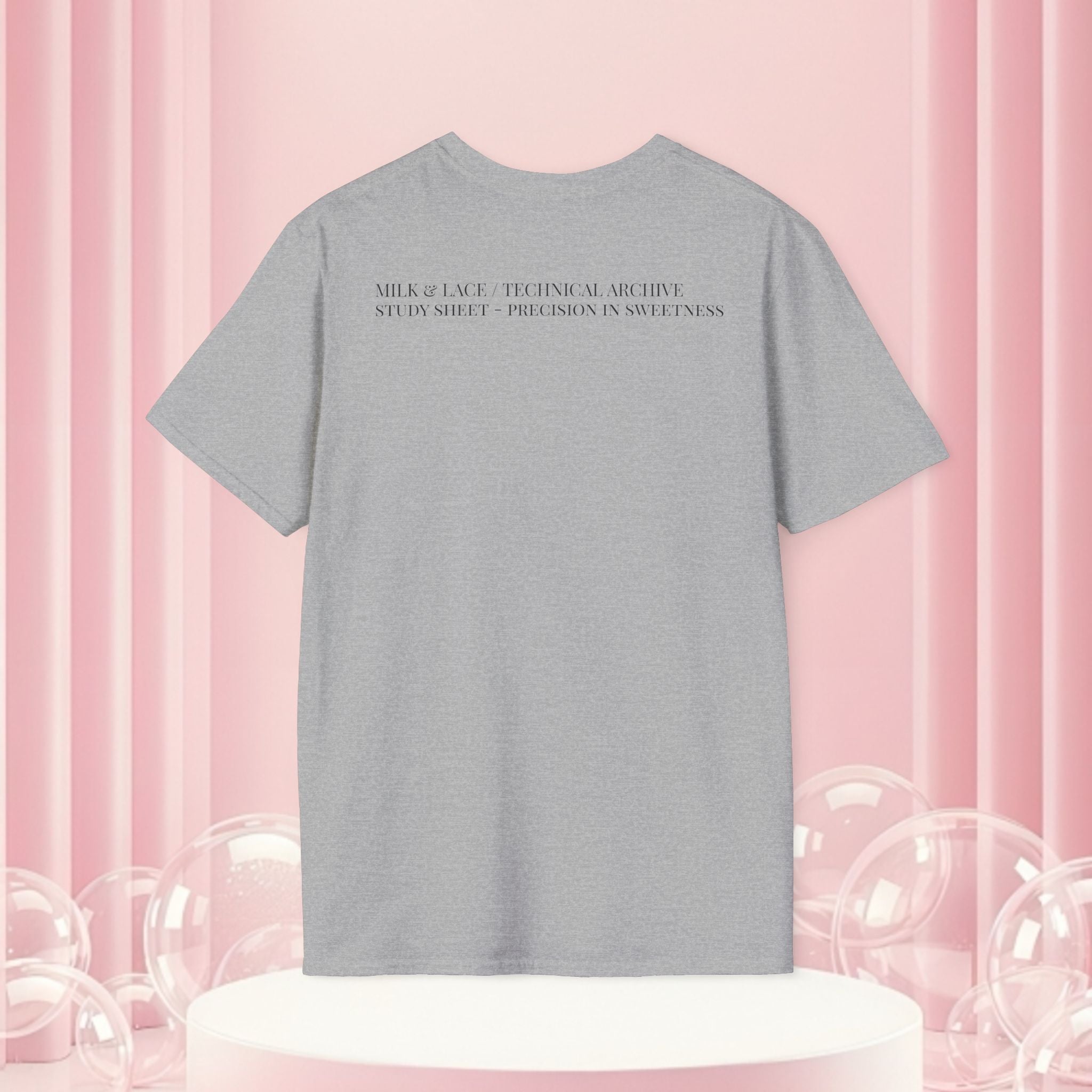 Minimal Bow Graphic T-Shirt — Delicate Ribbon Illustration with Subtle Back Text — Casual Feminine Tee