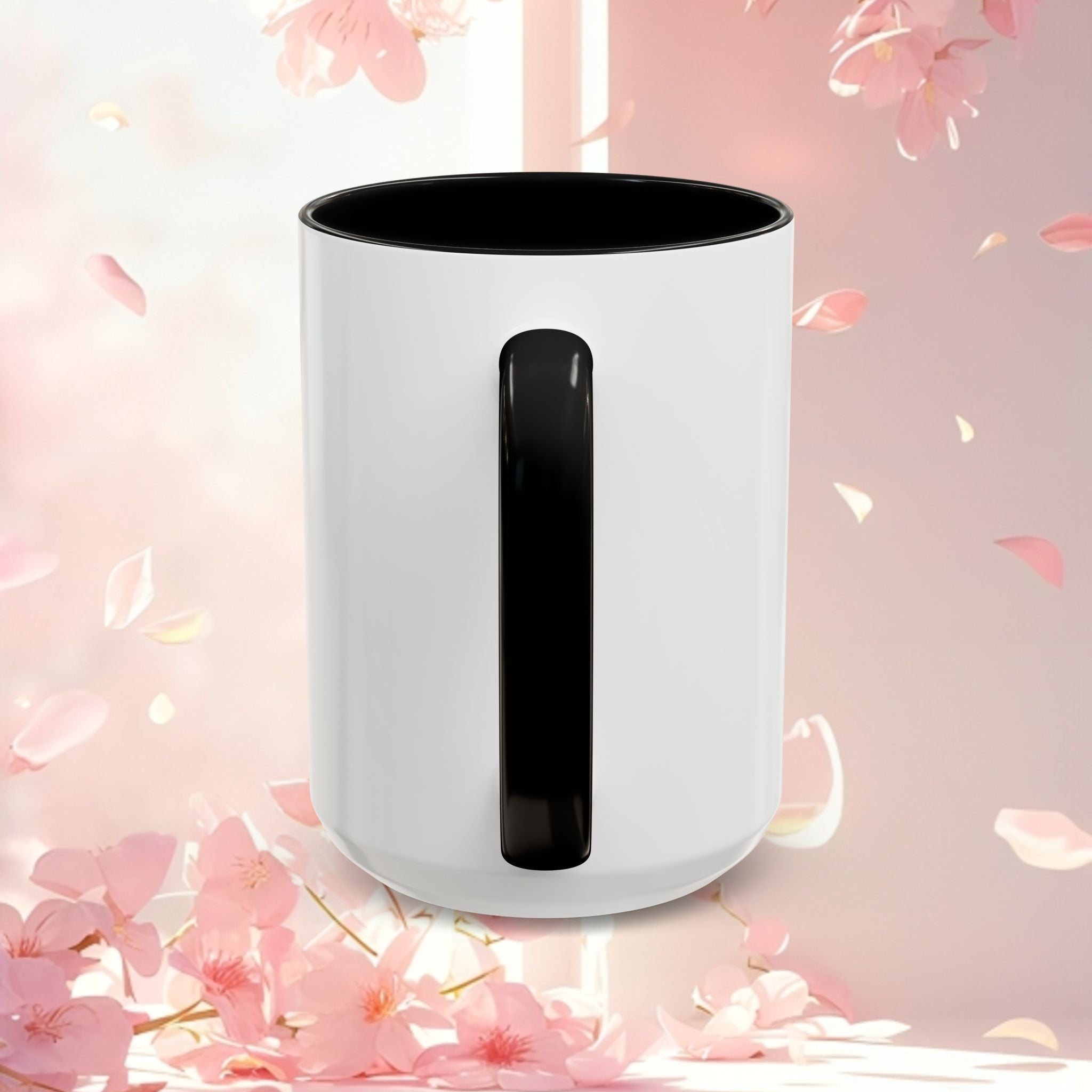 Cute Vintage Kawaii Accent Coffee Mug — Charming Retro Anime-Style Ceramic Mug (11/15 oz)