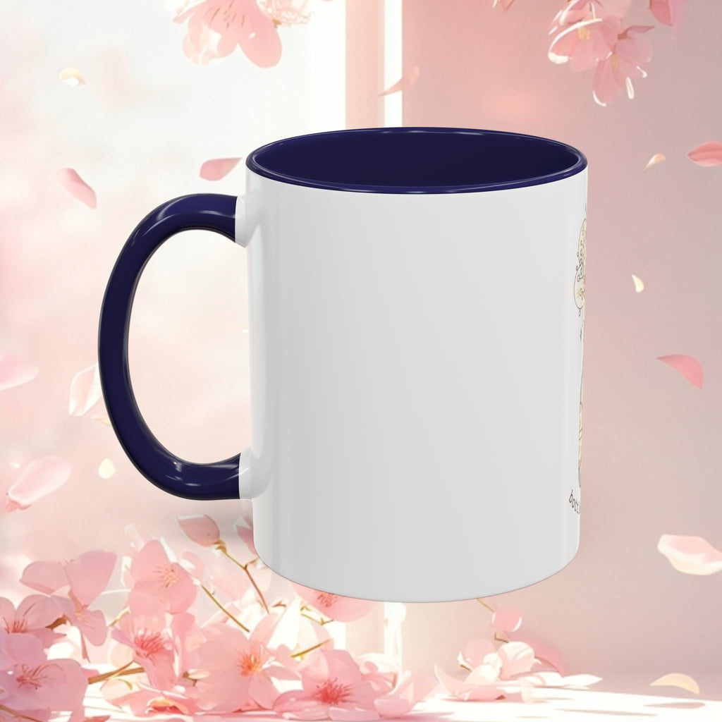 Soft Floral Accent Coffee Mug — Gentle Floral 11/15oz