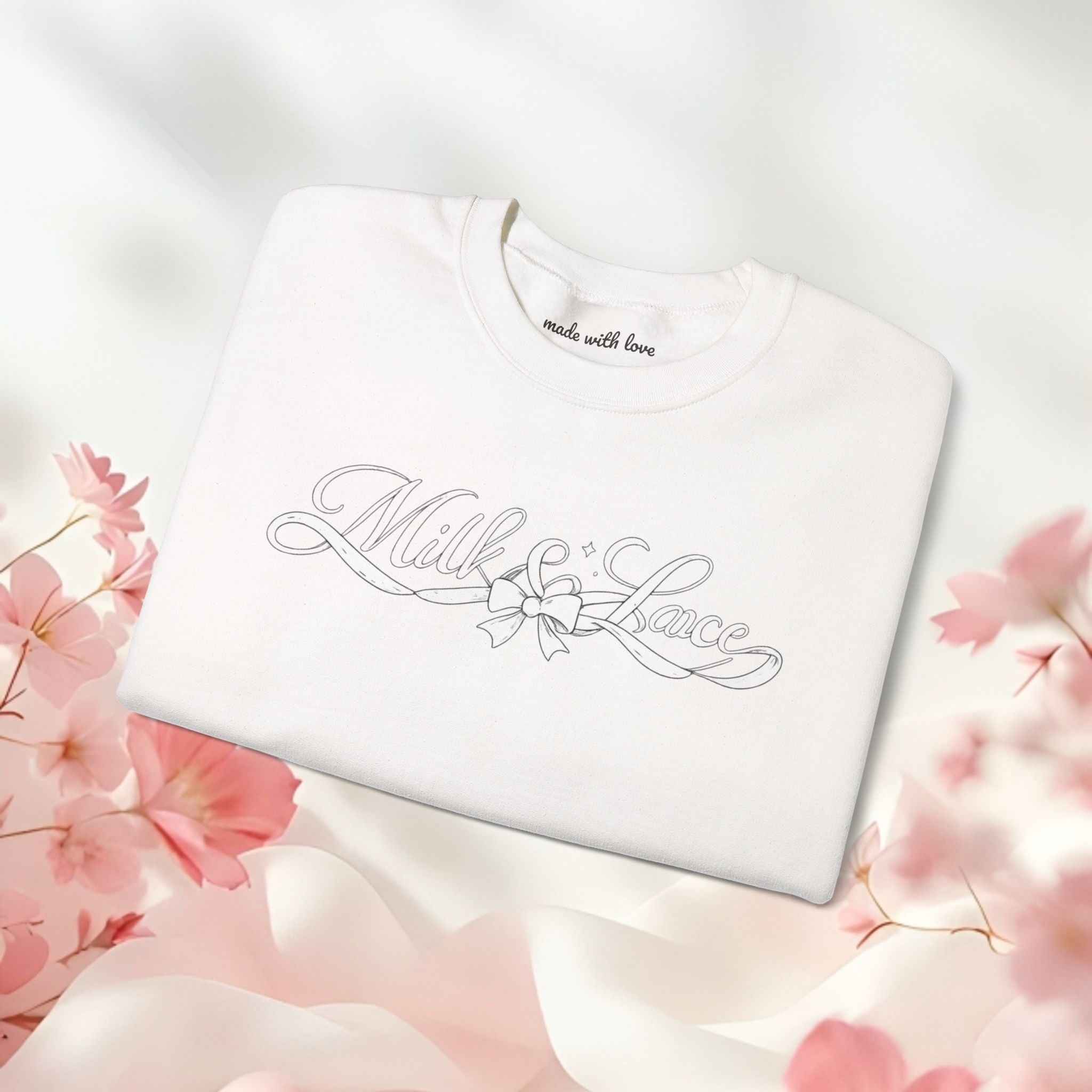Cozy Floral Script Crewneck Sweatshirt