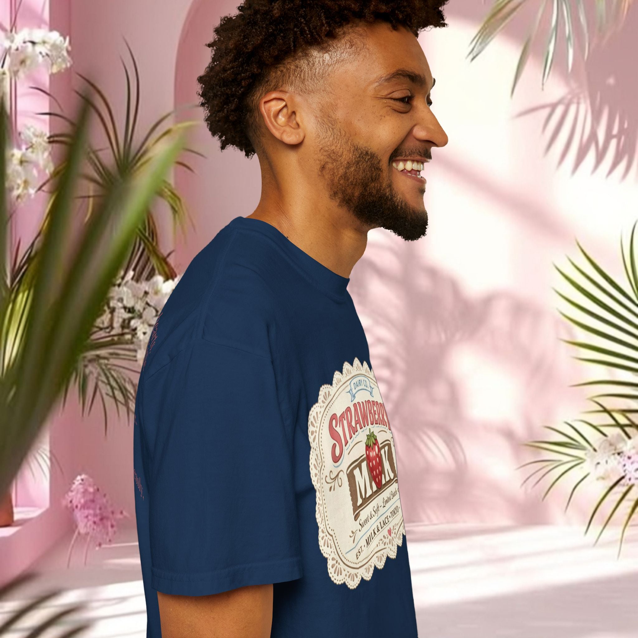 Strawberry Milk Vintage Label T-Shirt