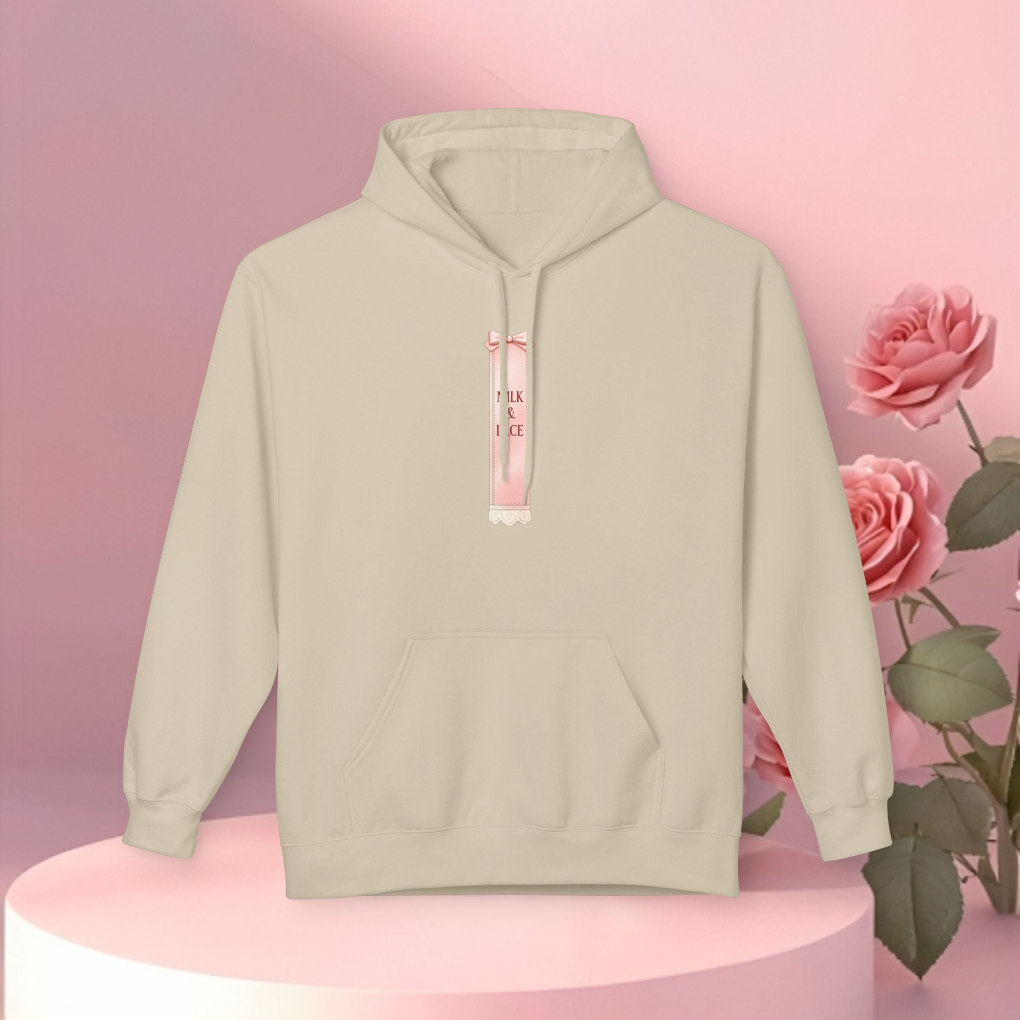 Pink Minimalist Feminine Hoodie