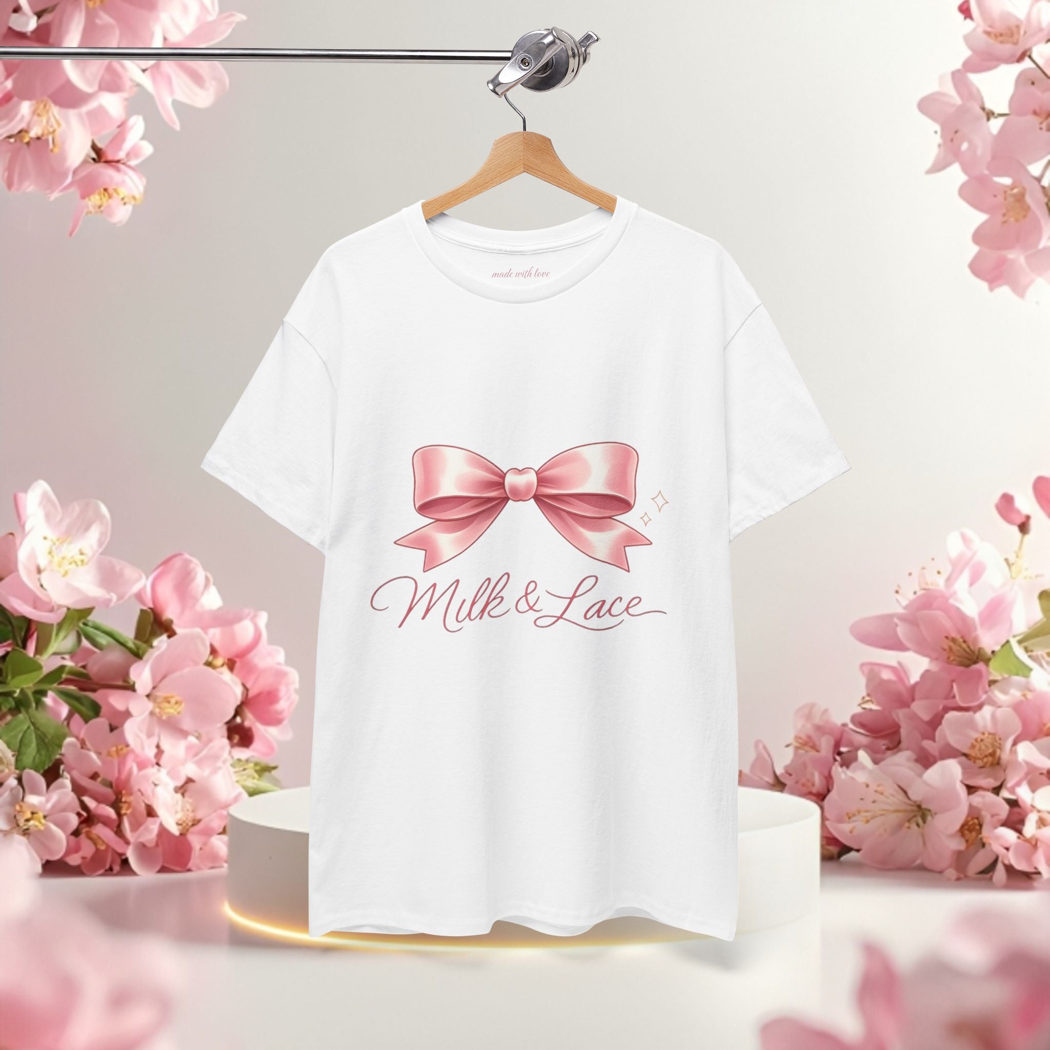 Pink Graphic Tee — Simple Minimalist Design