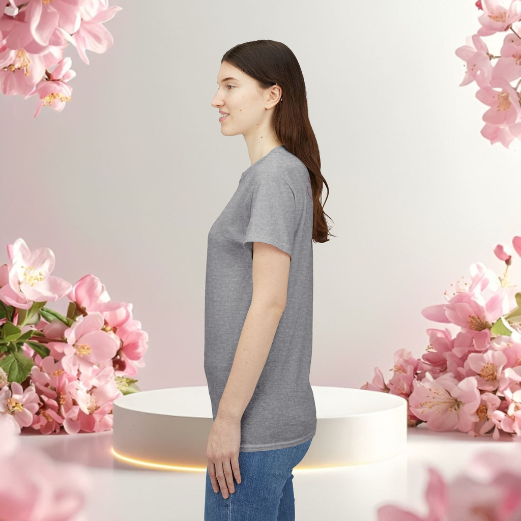 Pink Graphic Tee — Simple Minimalist Design