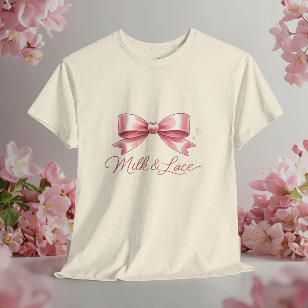 Pink Graphic Tee — Simple Minimalist Design