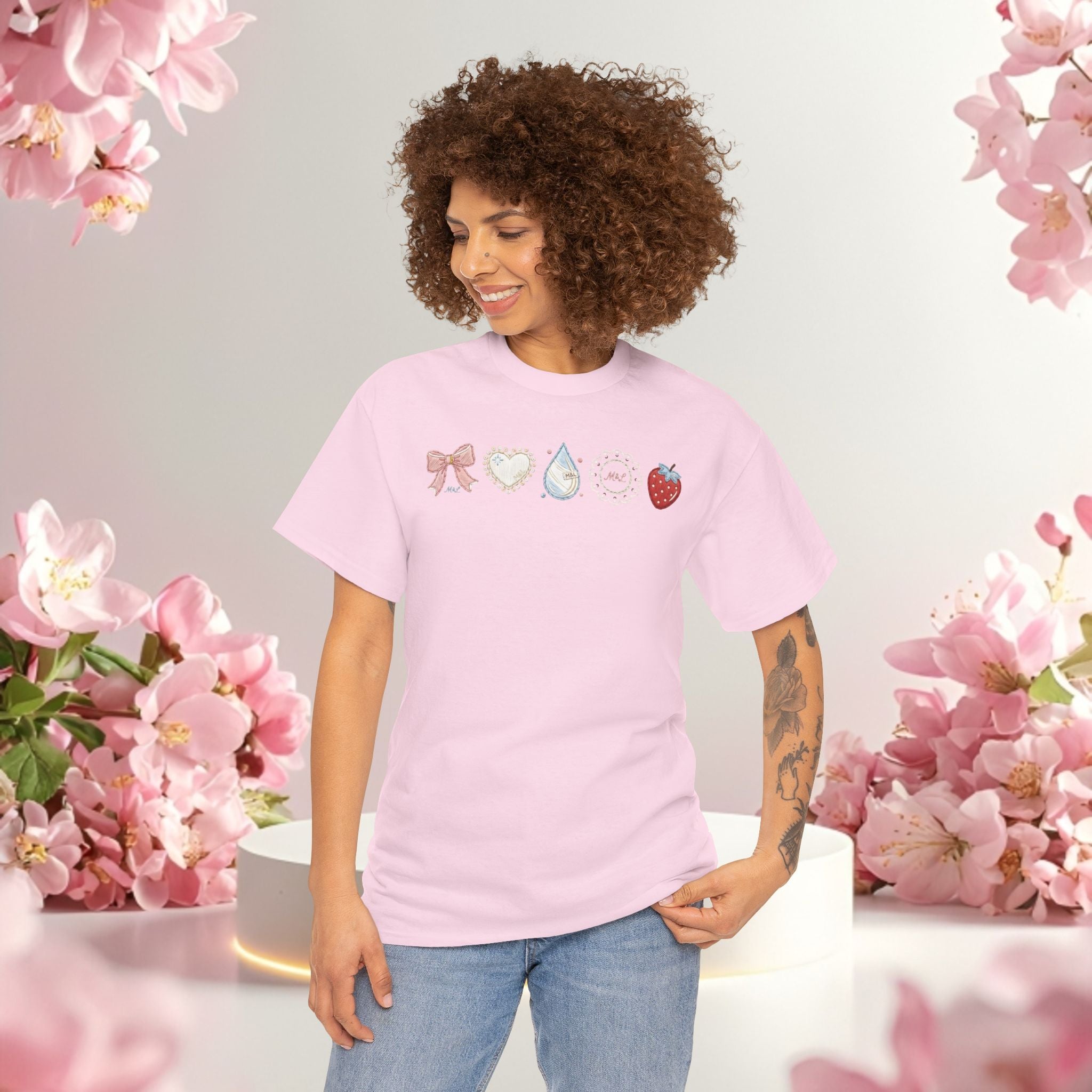 Pastel Cute Icons T-Shirt — Cute Pastel Icon Graphic Tee