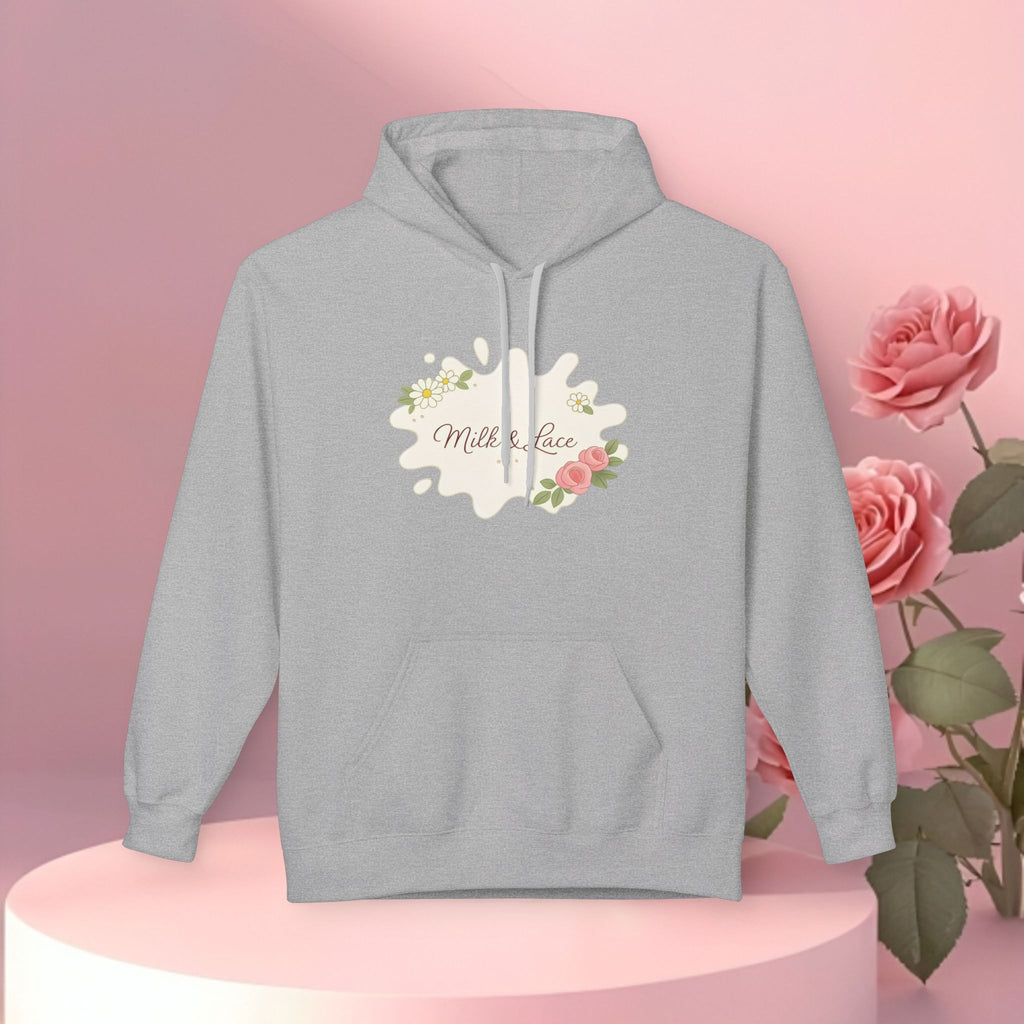 Cozy Floral Fleece Hoodie — Soft, Floral Comfort