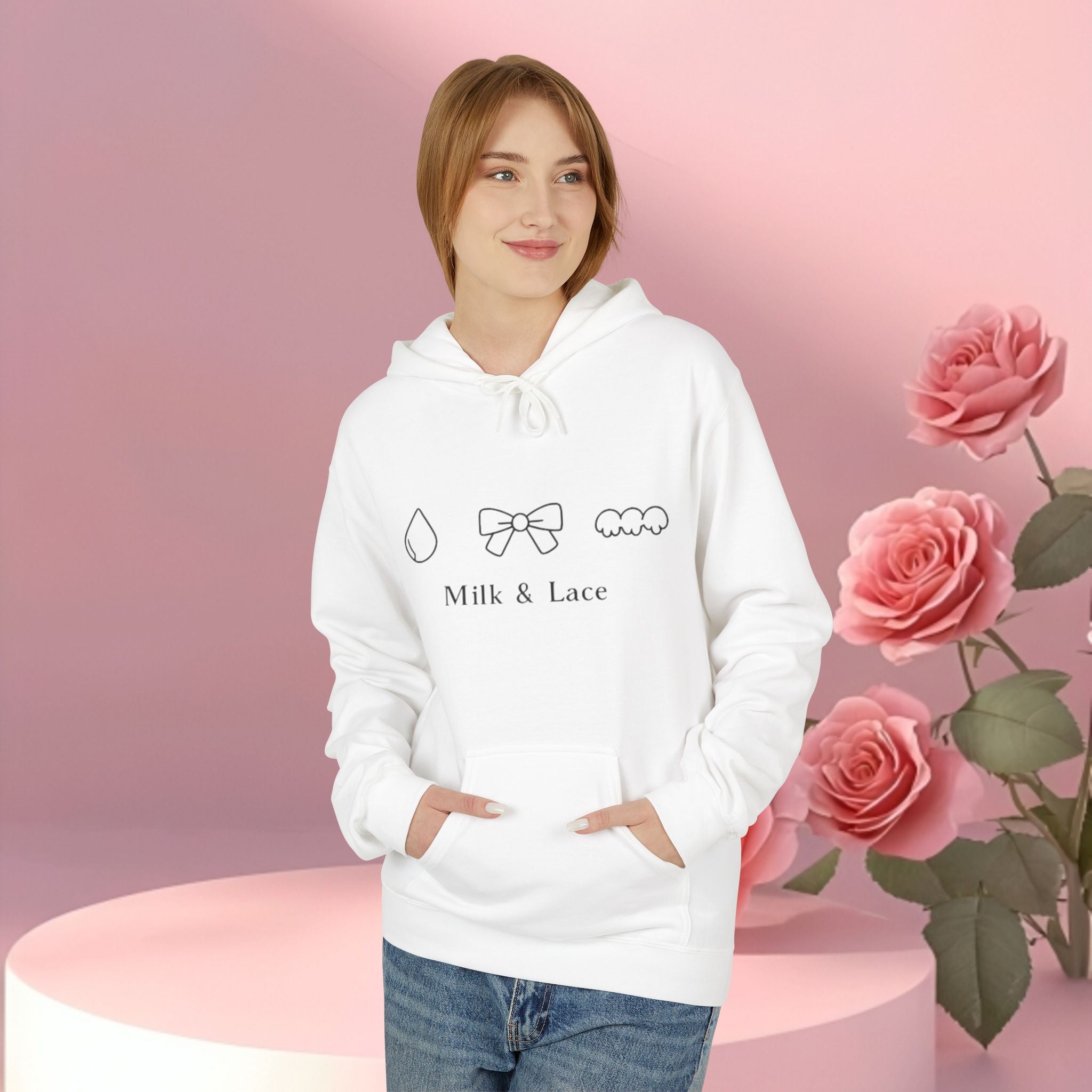 Minimal Authentic Hoodie — Quietly Sweet Fleece Pullover