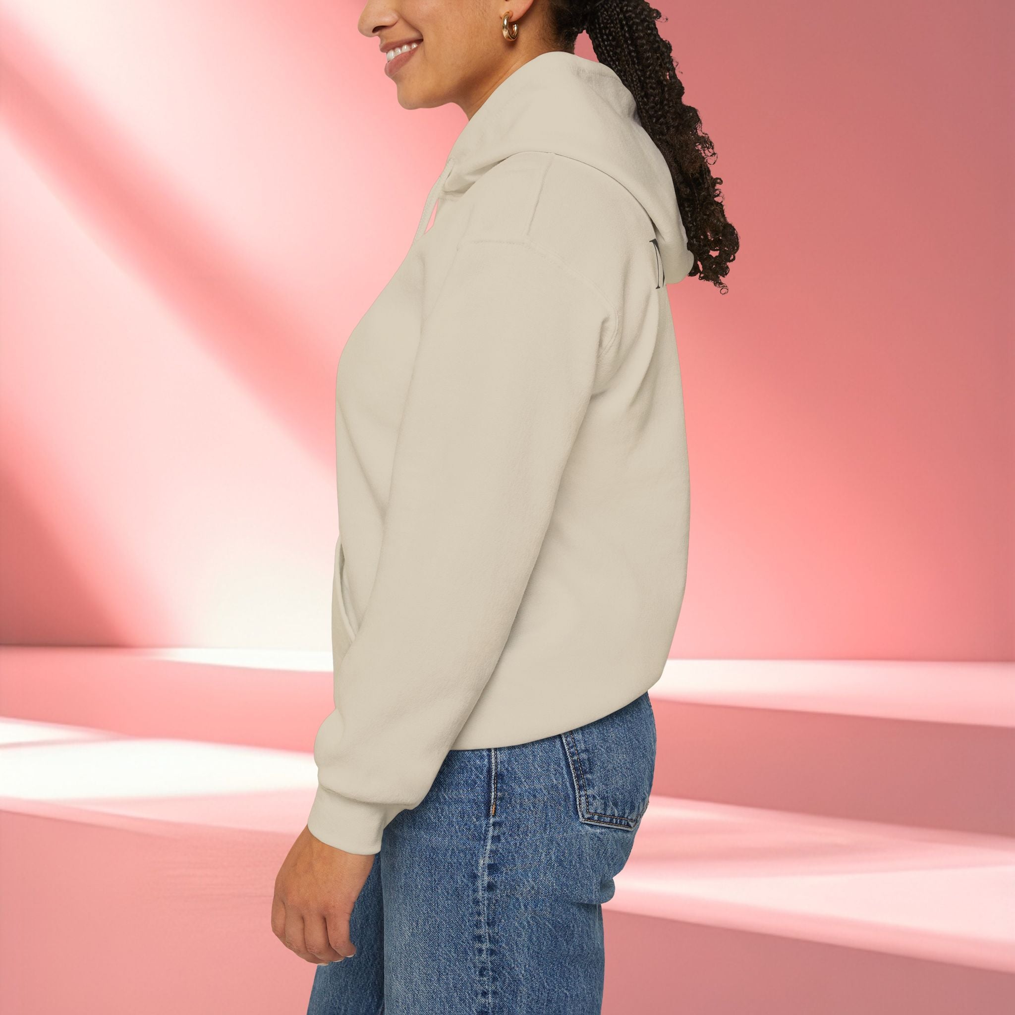 Romantic Delicate Graphic Hoodie — Floral-Inspired Cozy Sweatshirt