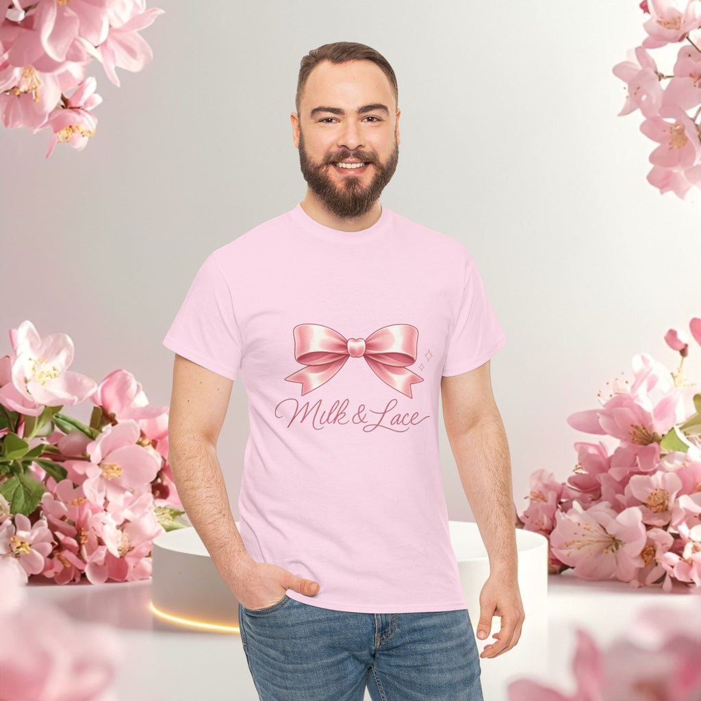 Pink Graphic Tee — Simple Minimalist Design