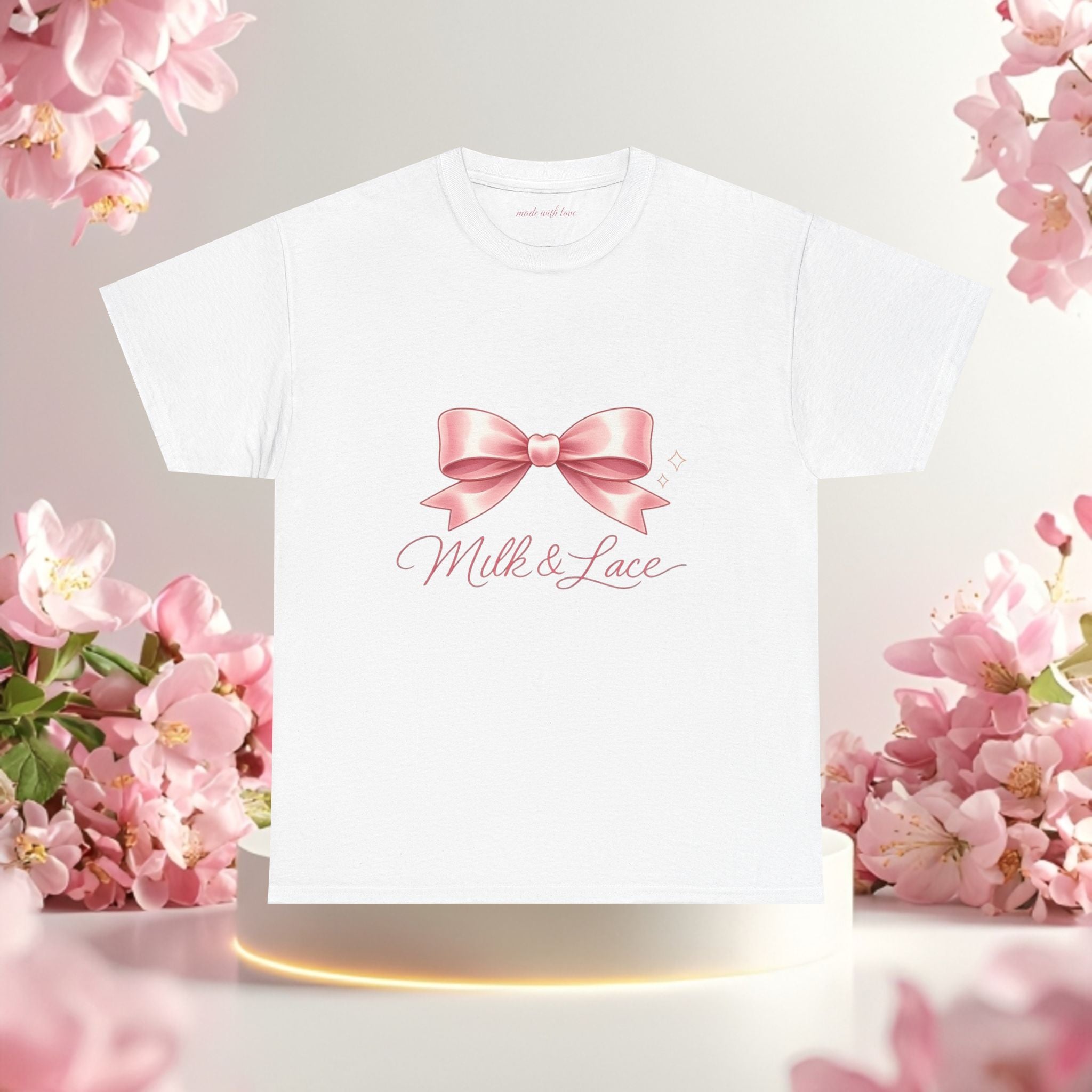 Pink Graphic Tee — Simple Minimalist Design