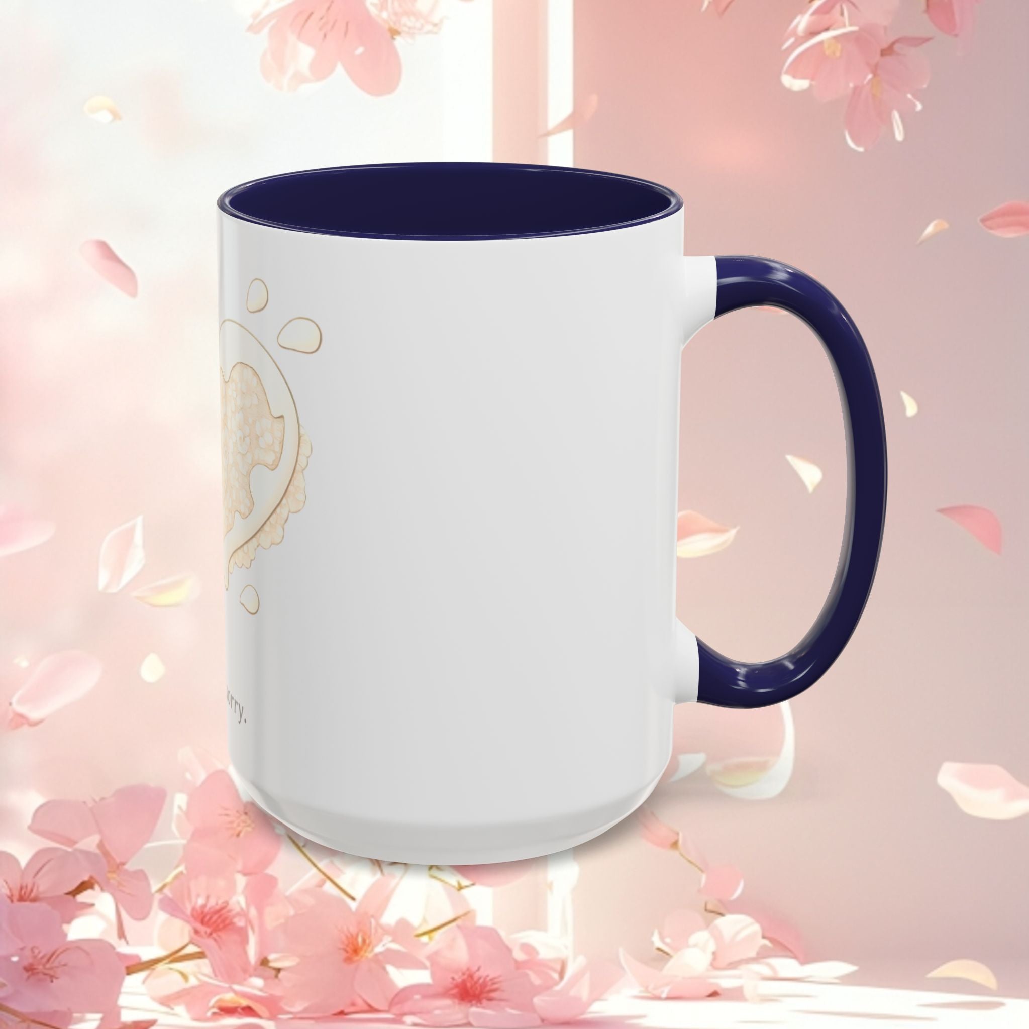 Playful Dessert Illustration Accent Coffee Mug — 11/15oz