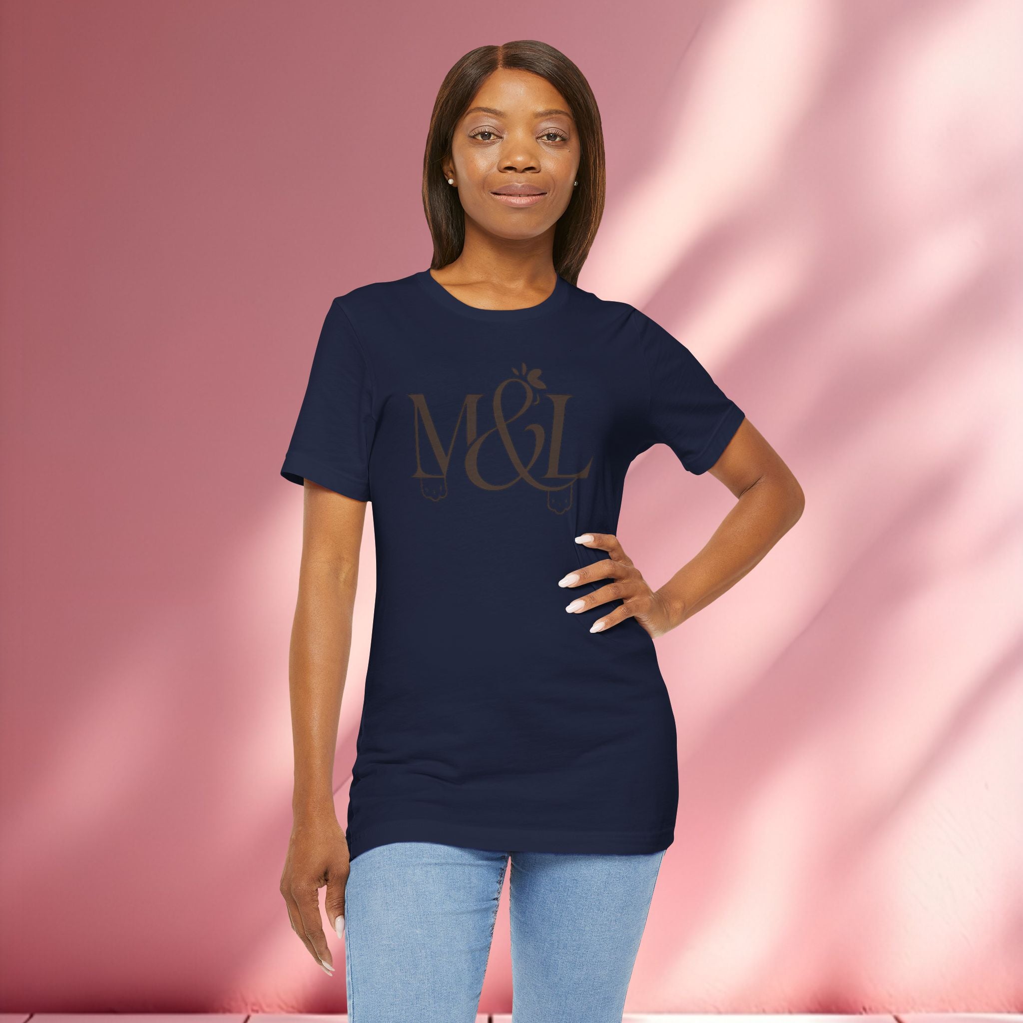 Romantic Feminine Brown Tee — Romance Graphic T-Shirt