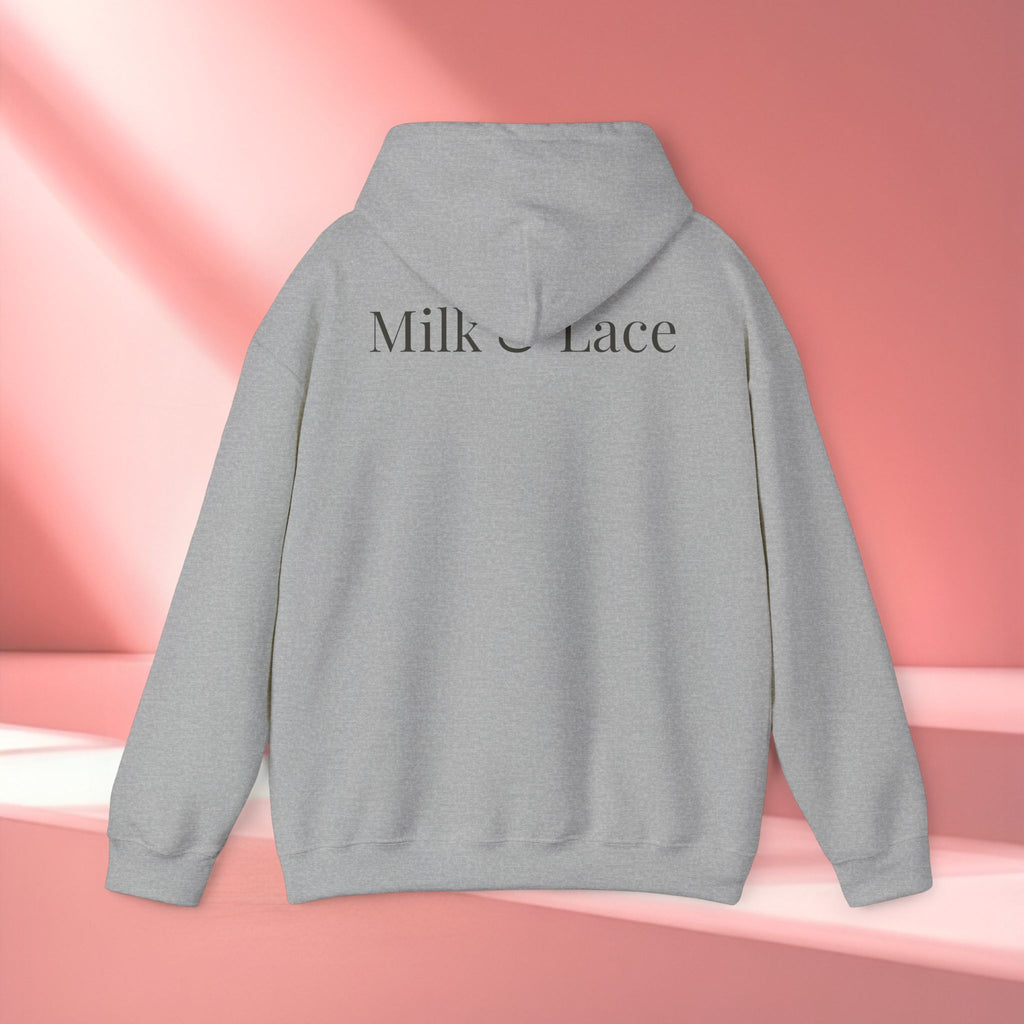 Romantic Delicate Graphic Hoodie — Floral-Inspired Cozy Sweatshirt