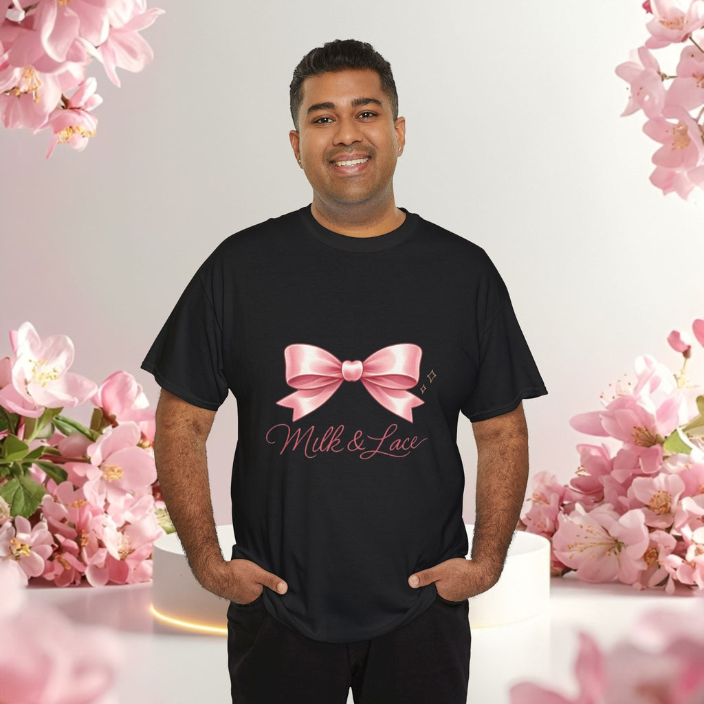 Pink Graphic Tee — Simple Minimalist Design