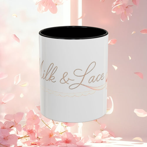 Charming Feminine Accent Coffee Mug — Soft, Elegant 11/15 oz
