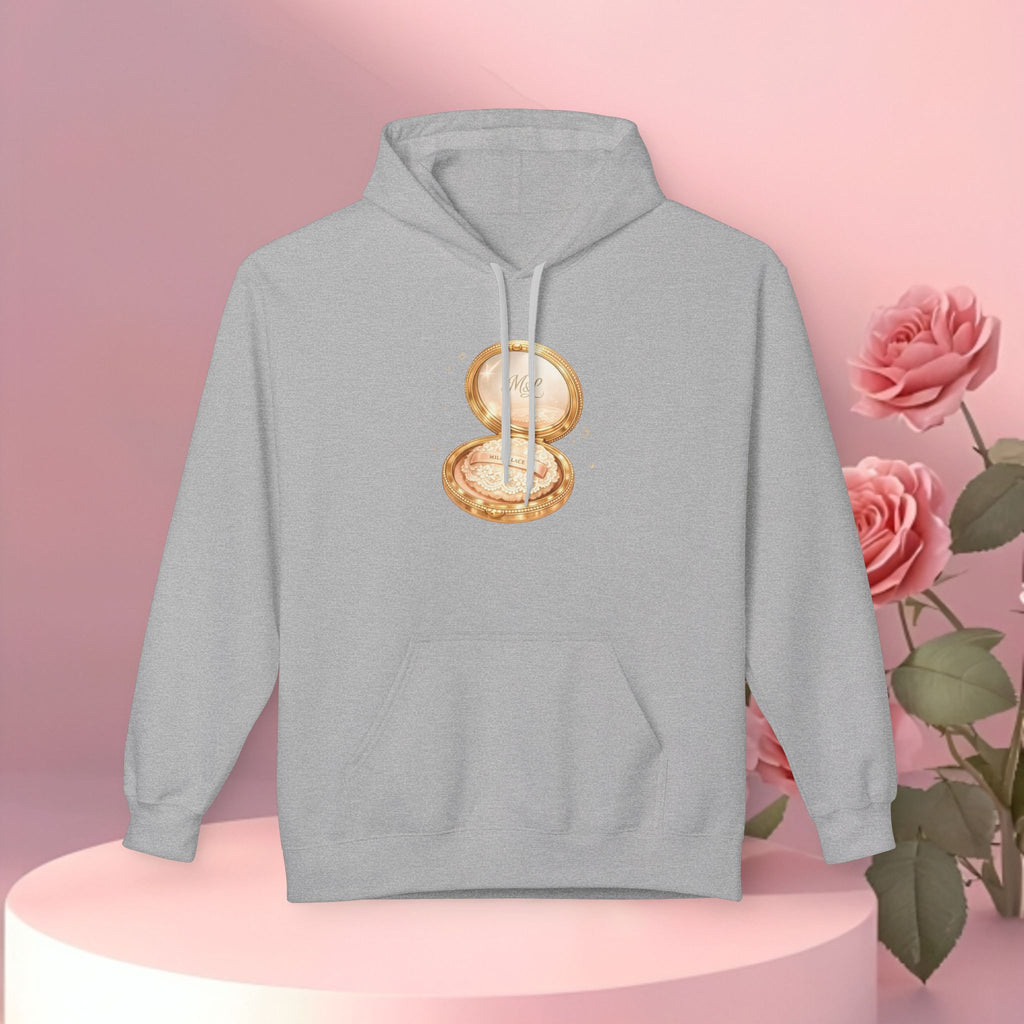 Gold Minimal Graphic Hoodie — Clean Metallic Accent Fleece
