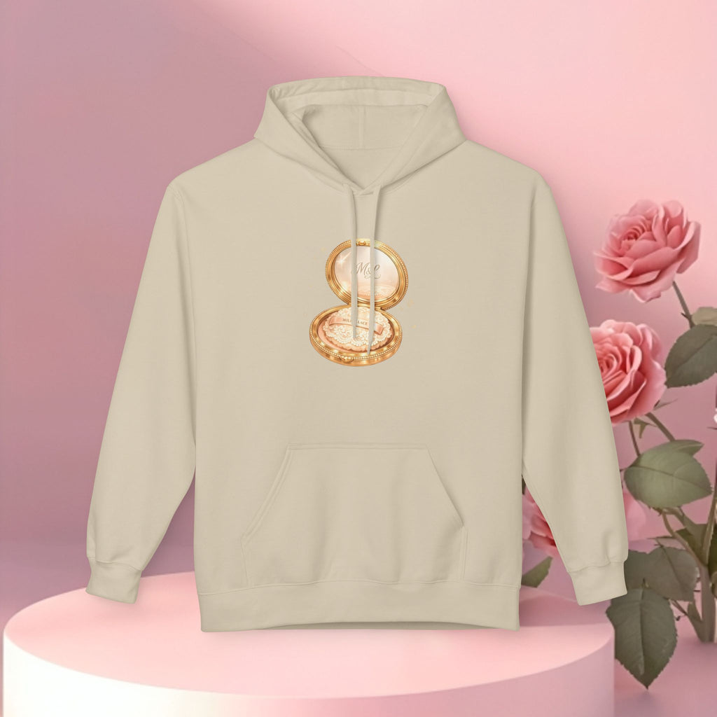 Gold Minimal Graphic Hoodie — Clean Metallic Accent Fleece