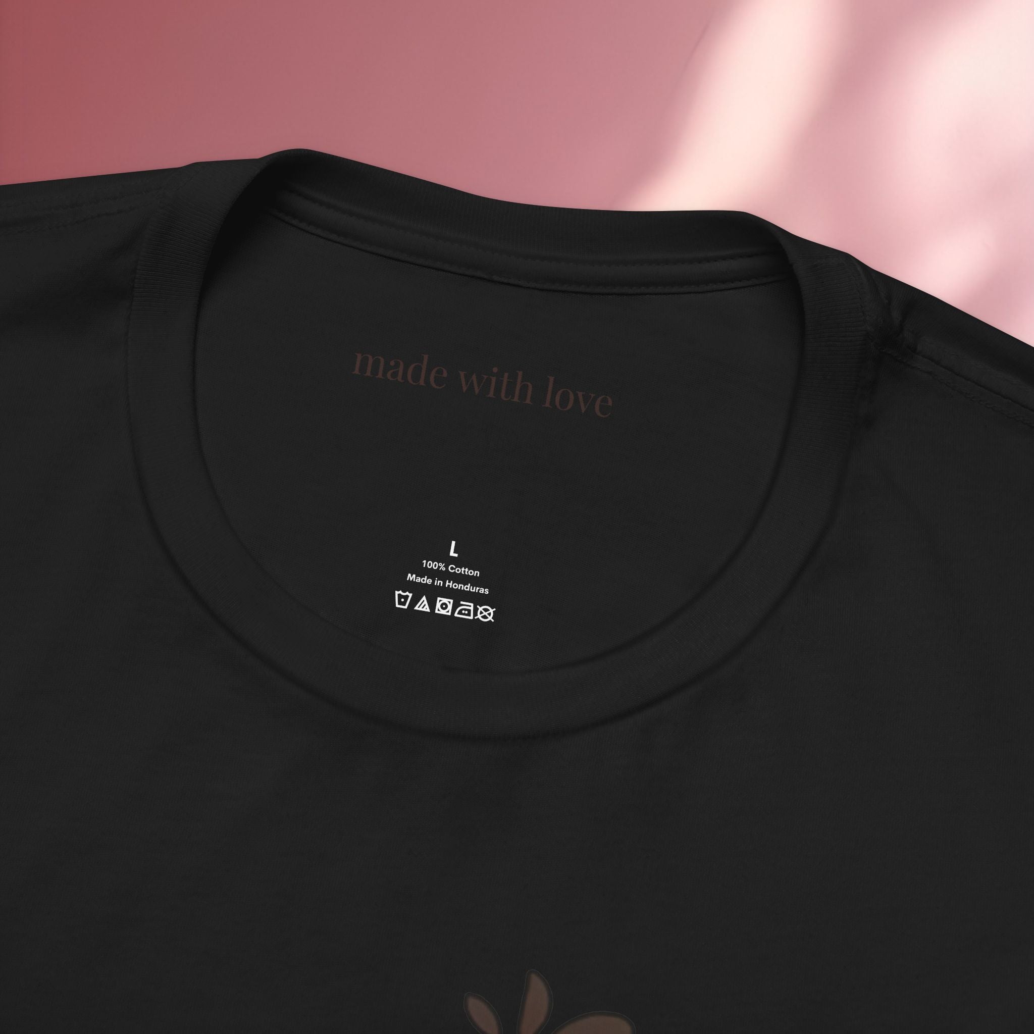 Romantic Feminine Brown Tee — Romance Graphic T-Shirt