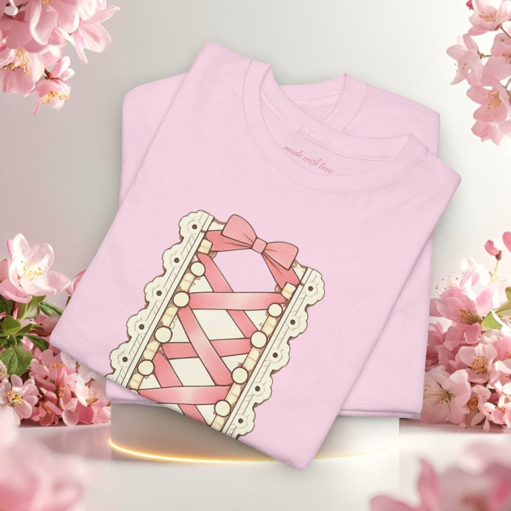 Pink Corset Ribbon T-Shirt
