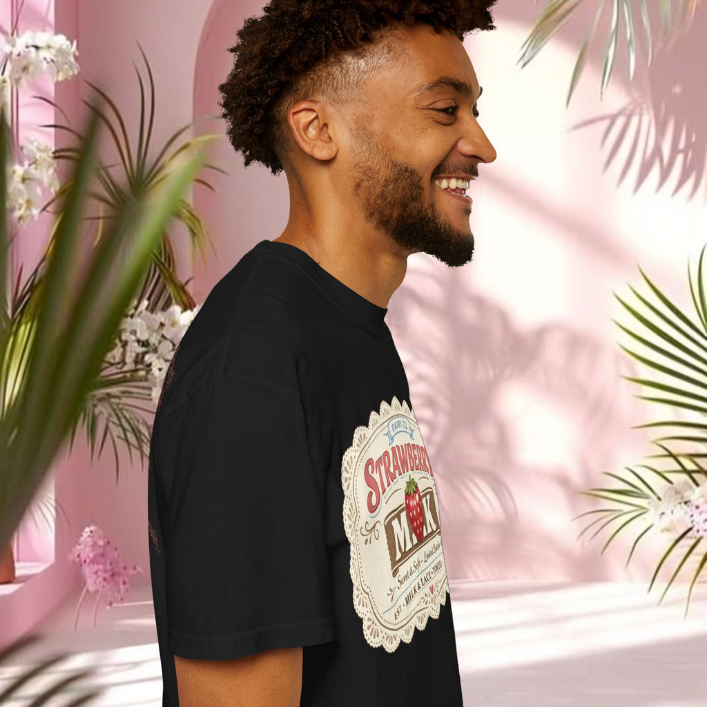 Strawberry Milk Vintage Label T-Shirt