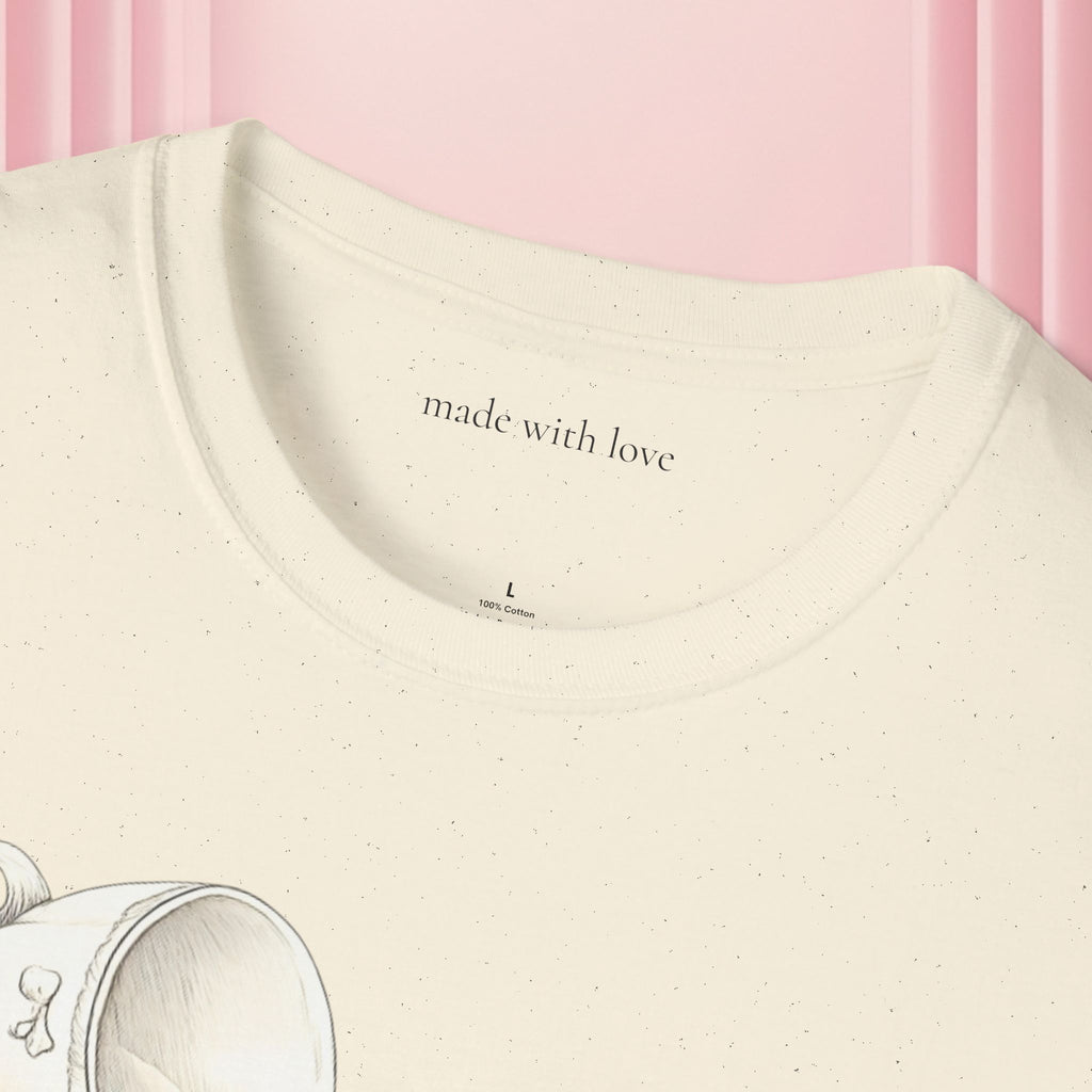 T-Shirt — Spilled Milk & Lace Graphic Tee ("Handle With Sweetness")