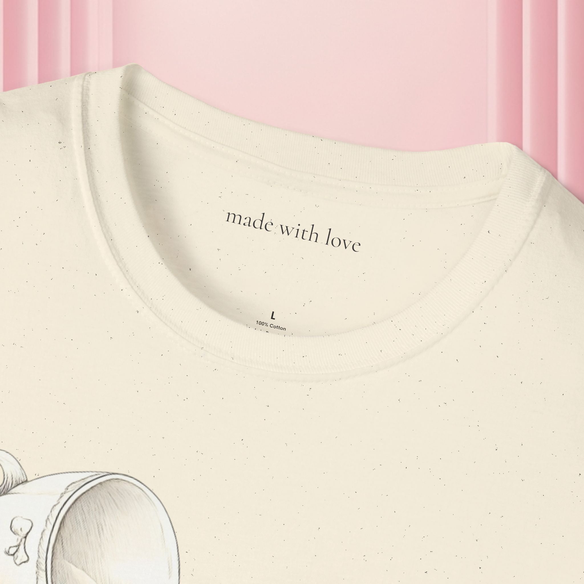 T-Shirt — Spilled Milk & Lace Graphic Tee ("Handle With Sweetness")