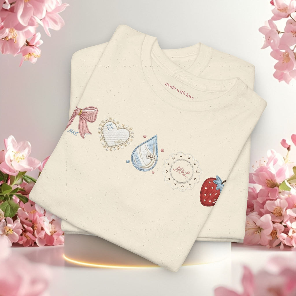 Pastel Cute Icons T-Shirt — Cute Pastel Icon Graphic Tee