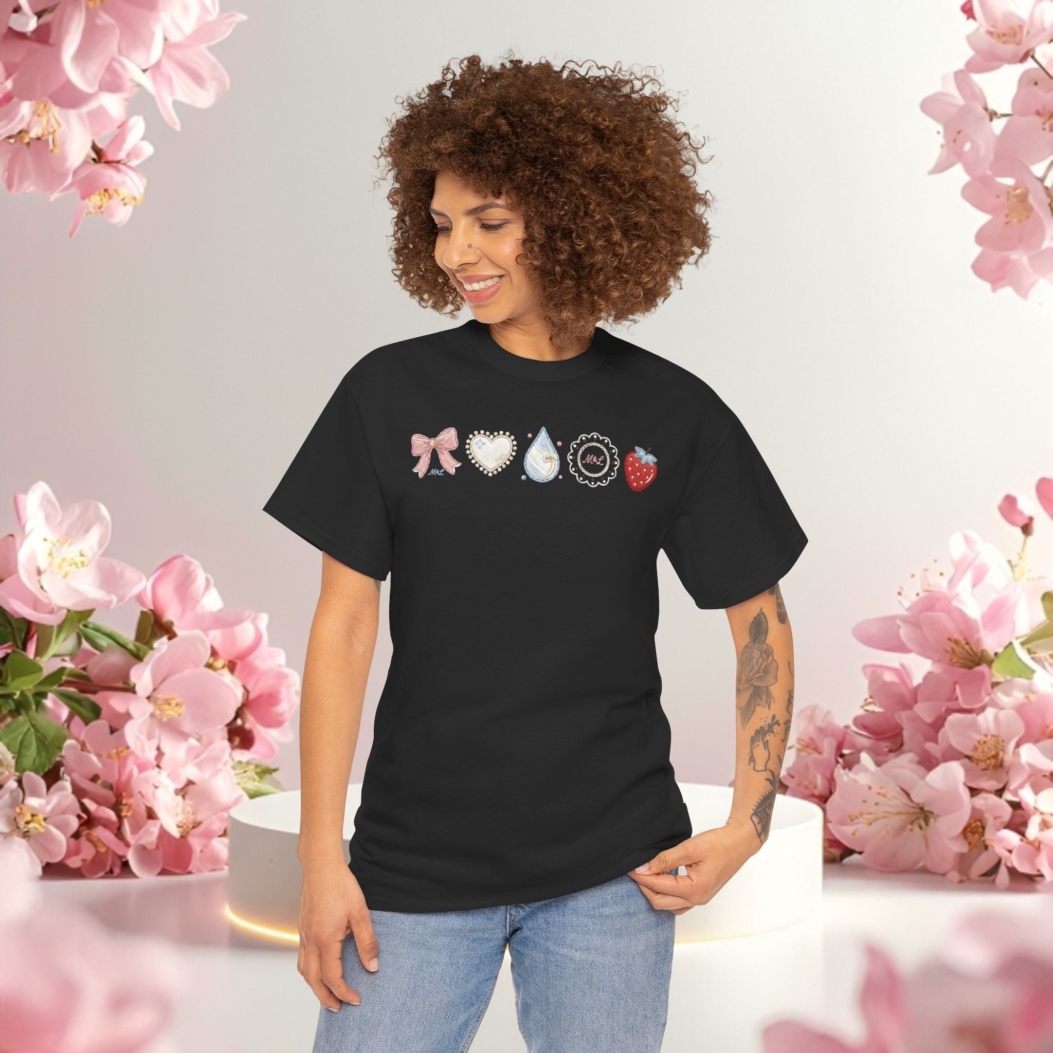 Pastel Cute Icons T-Shirt — Cute Pastel Icon Graphic Tee