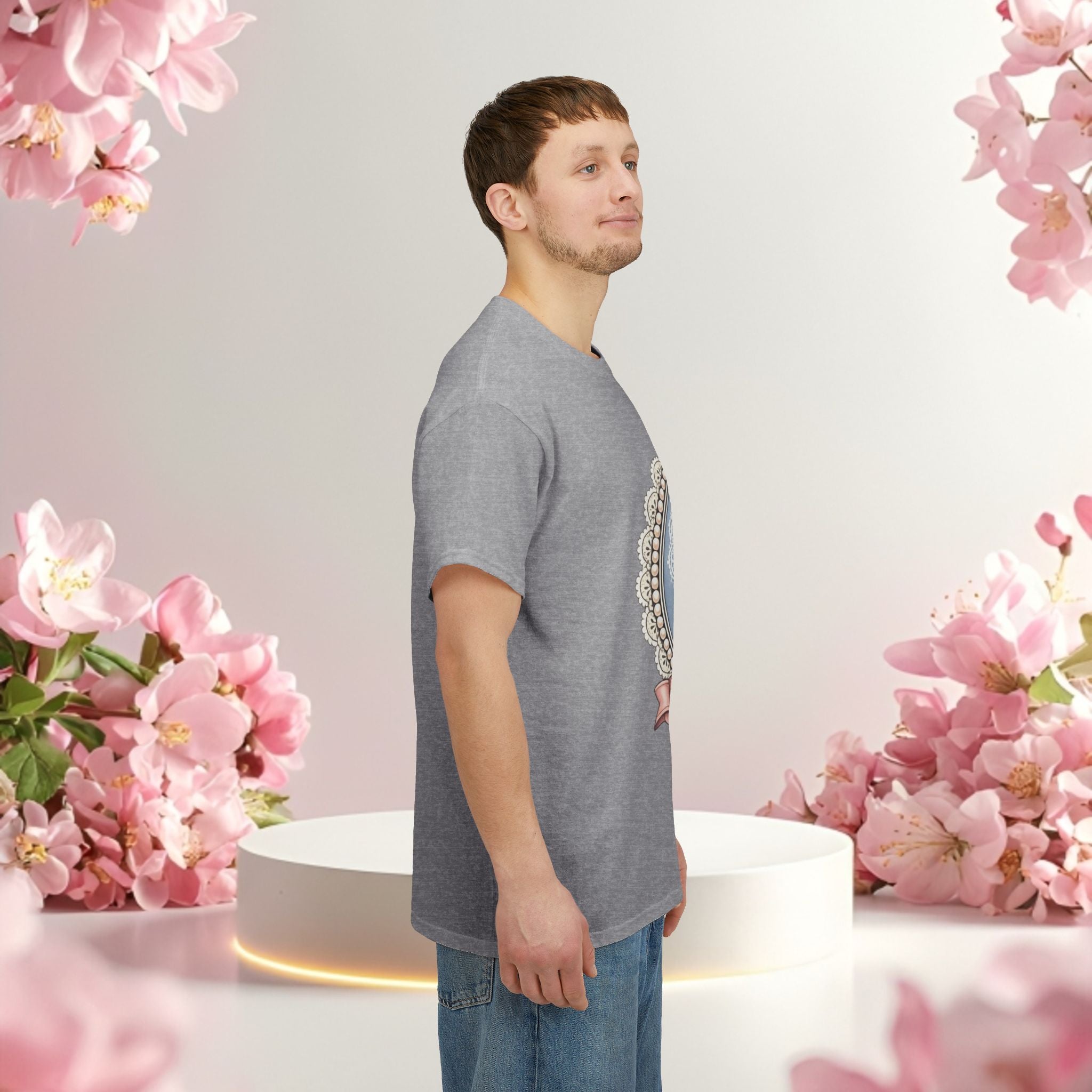 Cute Girly Cat T-Shirt — Soft Pastel Cat Graphic Tee for Cat Lovers