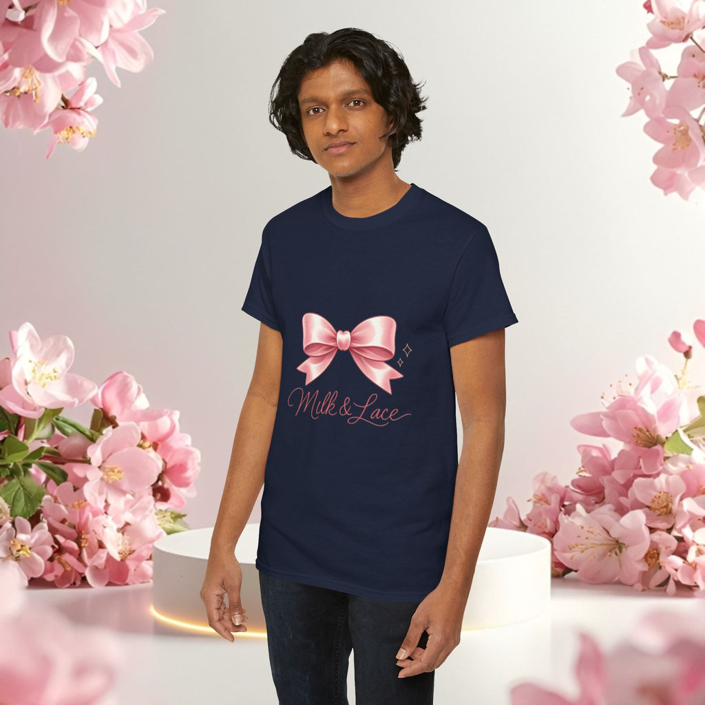 Pink Graphic Tee — Simple Minimalist Design